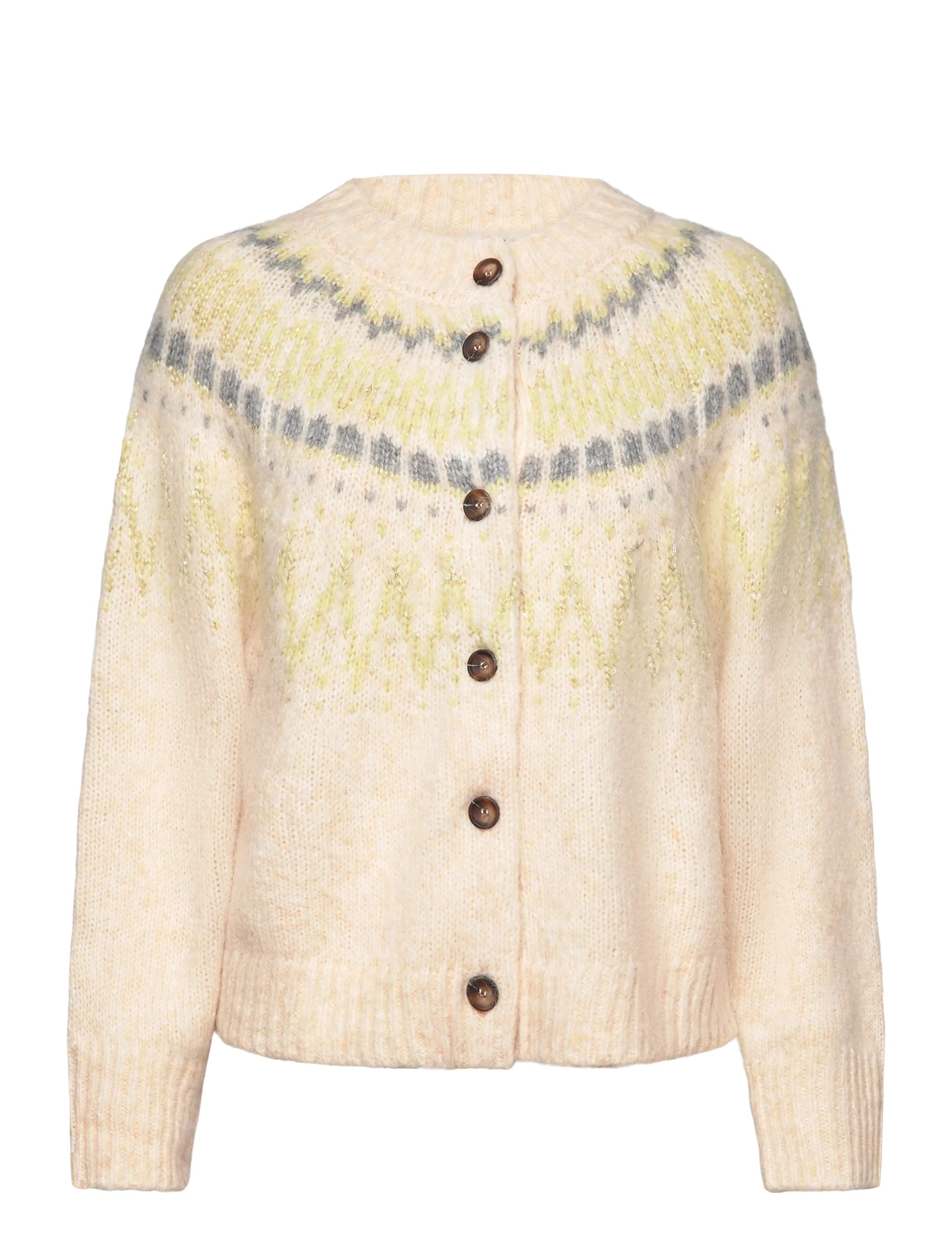 SAINT TROPEZ Megnasz Cardigan Cream - M - Damen
