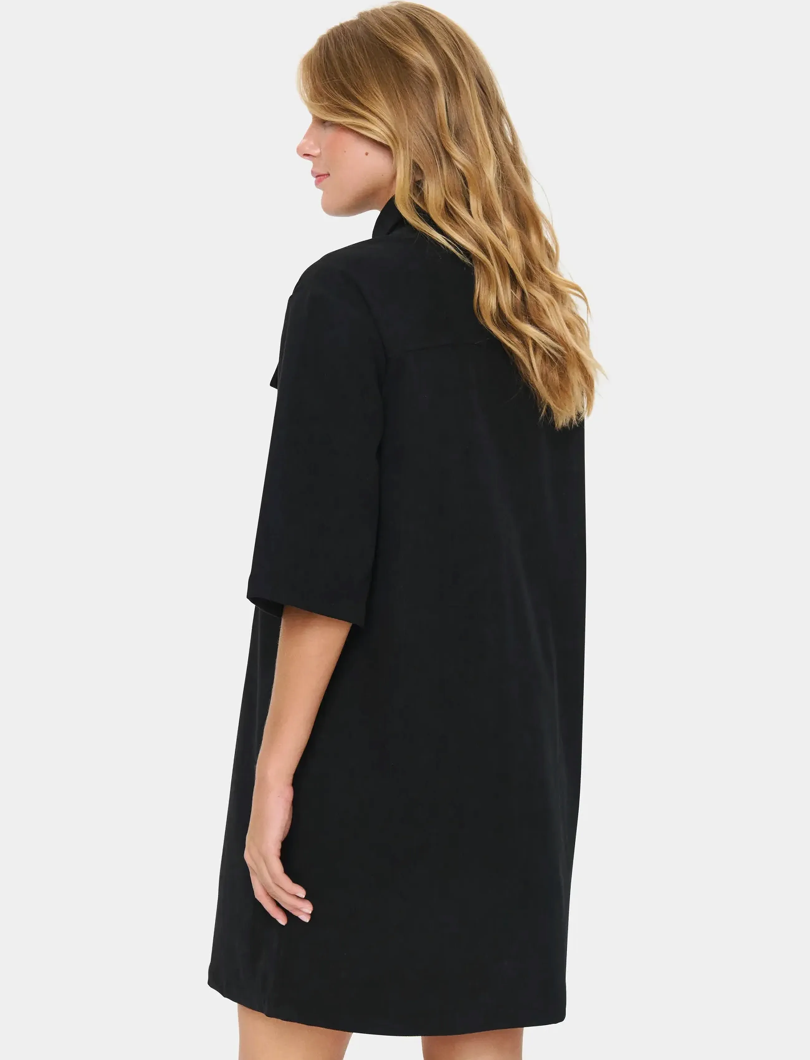 Saint Tropez - MagnilleSZ Dress - skjortekjoler - black - 4