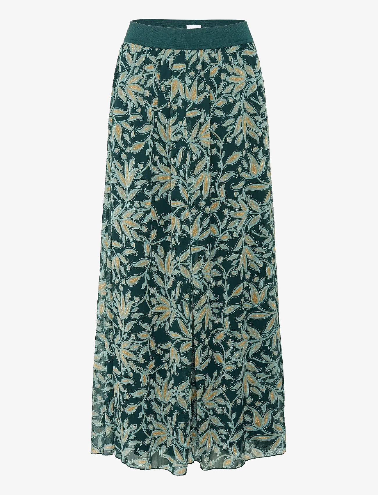 Saint Tropez - MiljaSZ Crinkle Maxi Skirt - pine autumn floral - 1