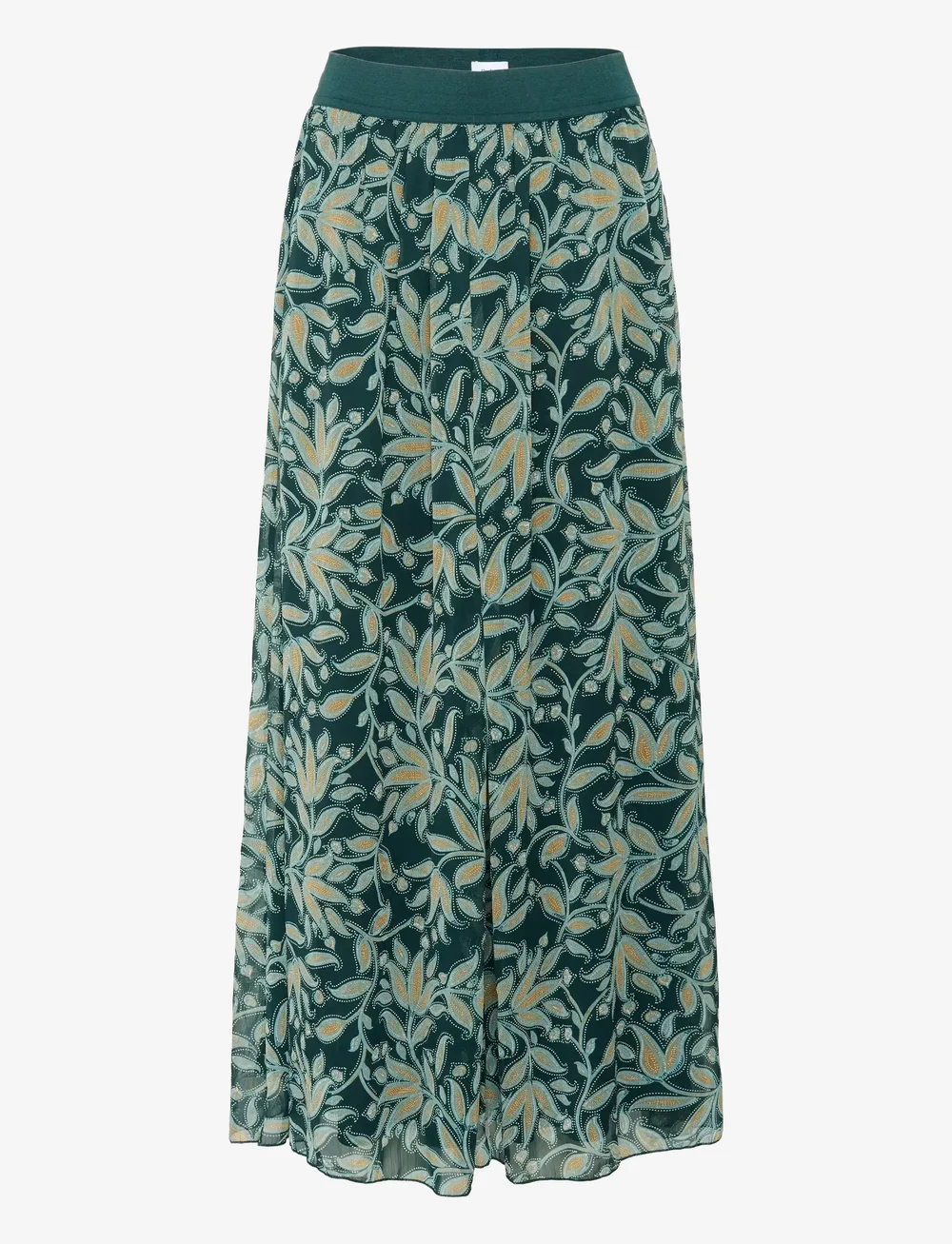 Saint Tropez - MiljaSZ Crinkle Maxi Skirt - maxikjolar - pine autumn floral - 1