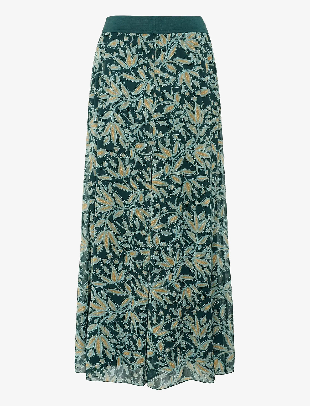 Saint Tropez - MiljaSZ Crinkle Maxi Skirt - pine autumn floral - 2