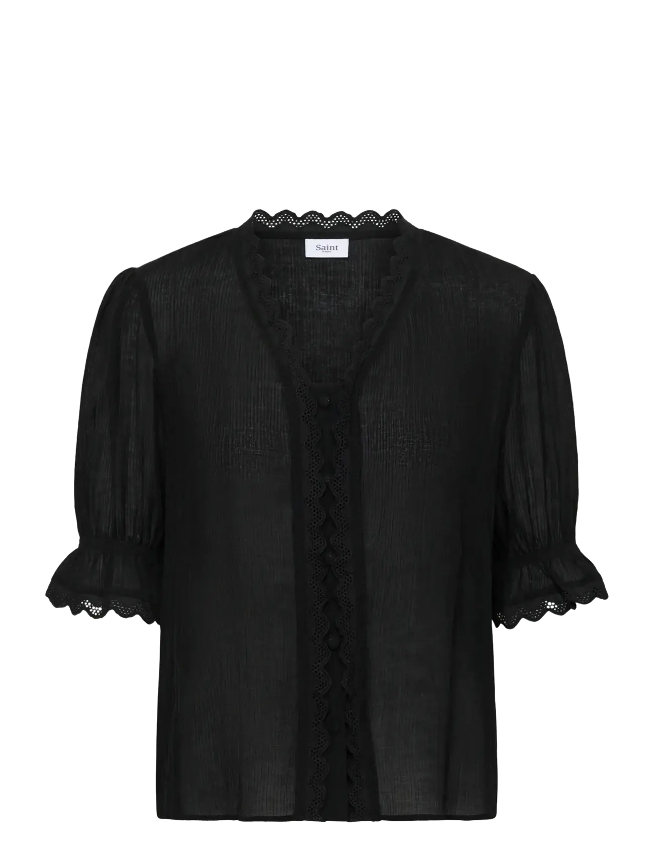 Saint Tropez KristelSZ Shirt - Kleidung - BLACK / black