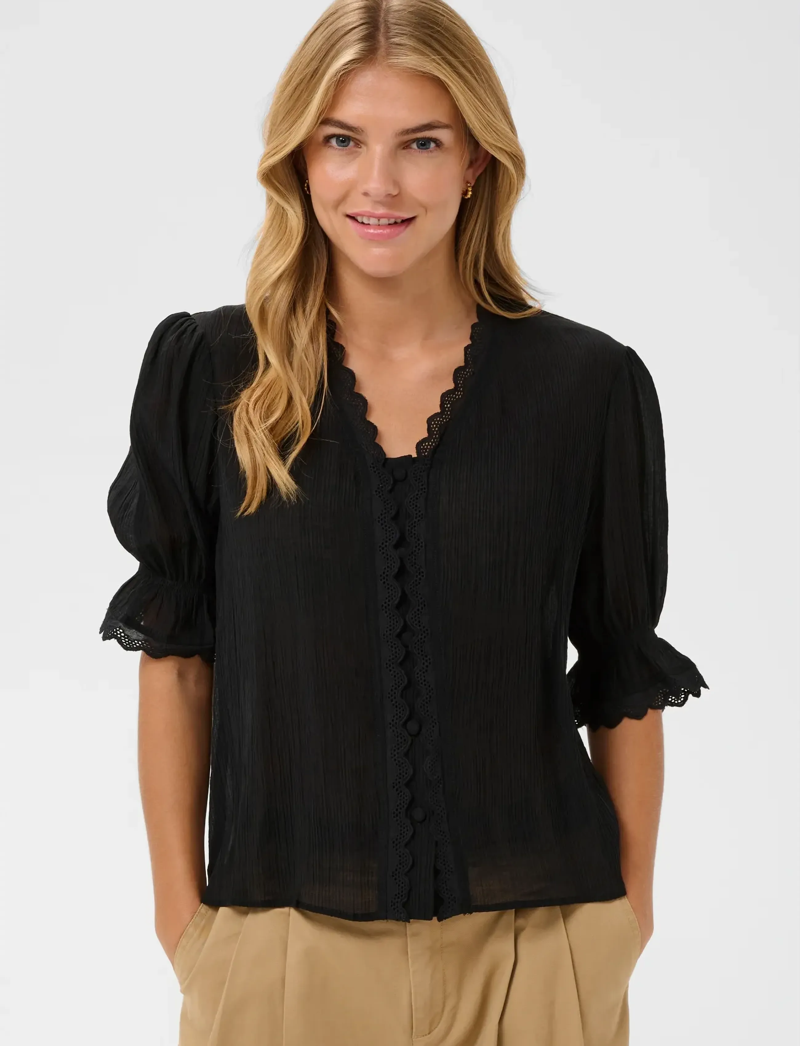 Saint Tropez KristelSZ Shirt - Saint Tropez - BLACK / black