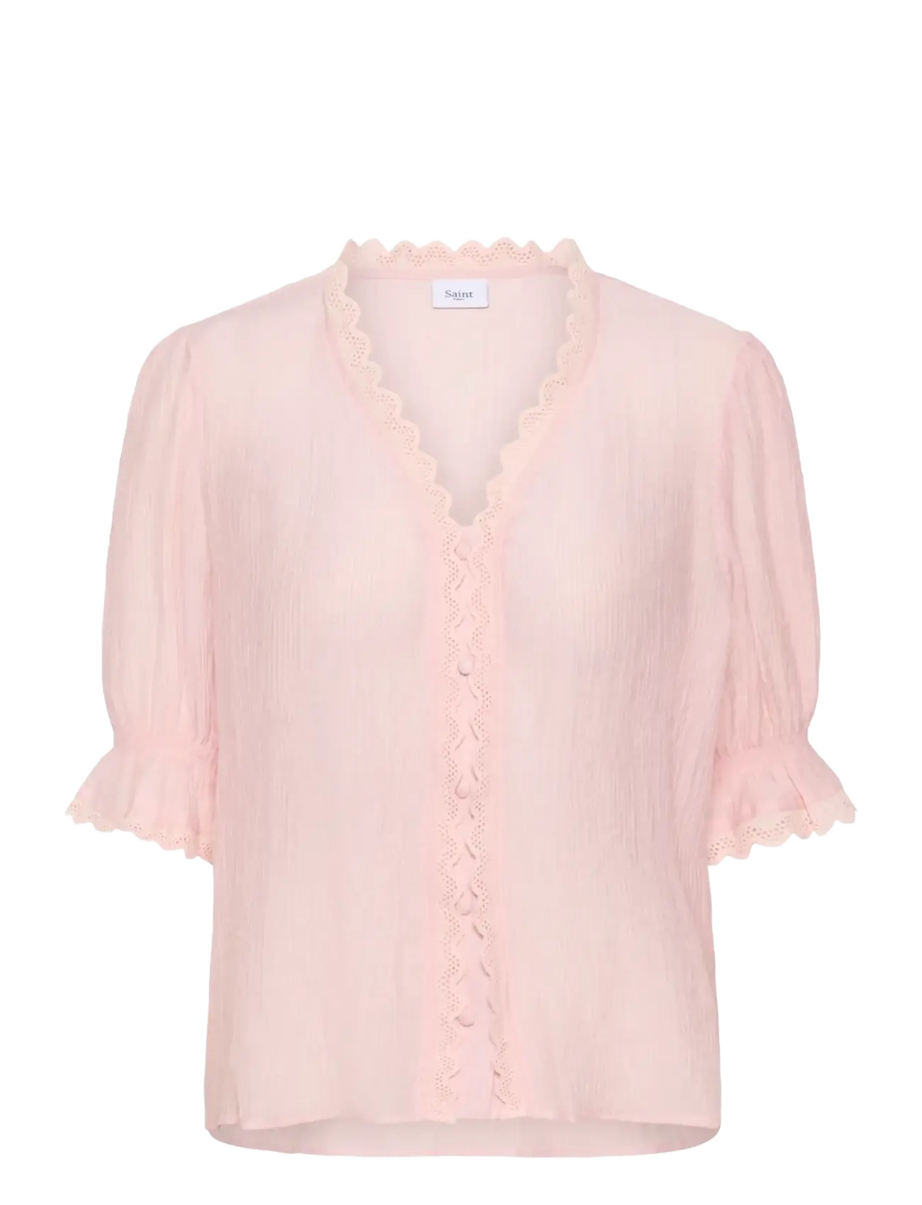 Saint Tropez KristelSZ Shirt - Bluser - CHALK PINK / pink/rose