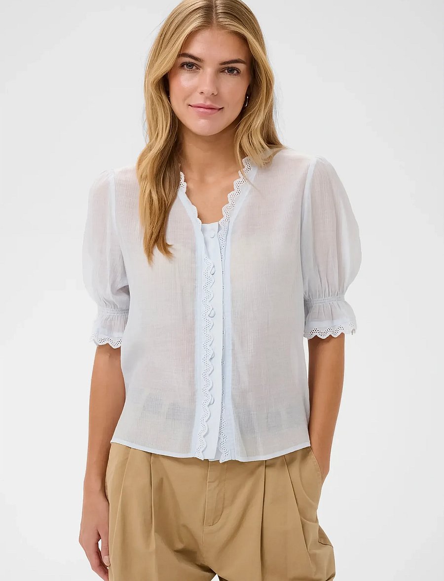 Saint Tropez - KristelSZ Shirt - lühikeste varrukatega pluusid - skyway - 0