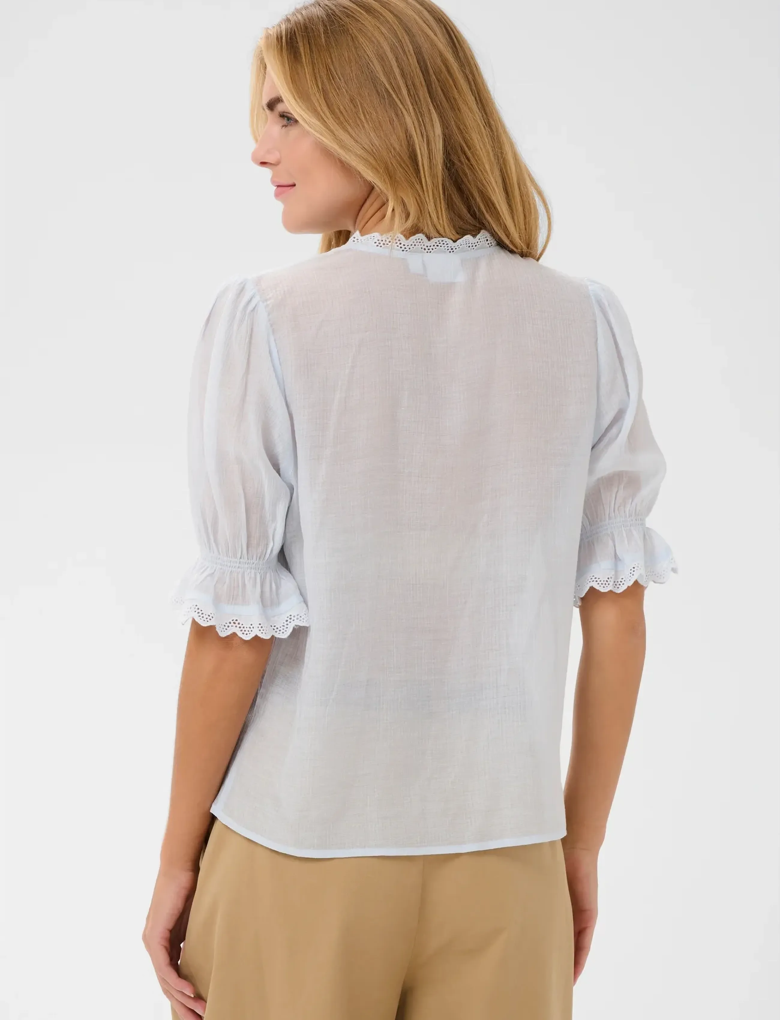 Saint Tropez - KristelSZ Shirt - blouses met korte mouwen - skyway - 4
