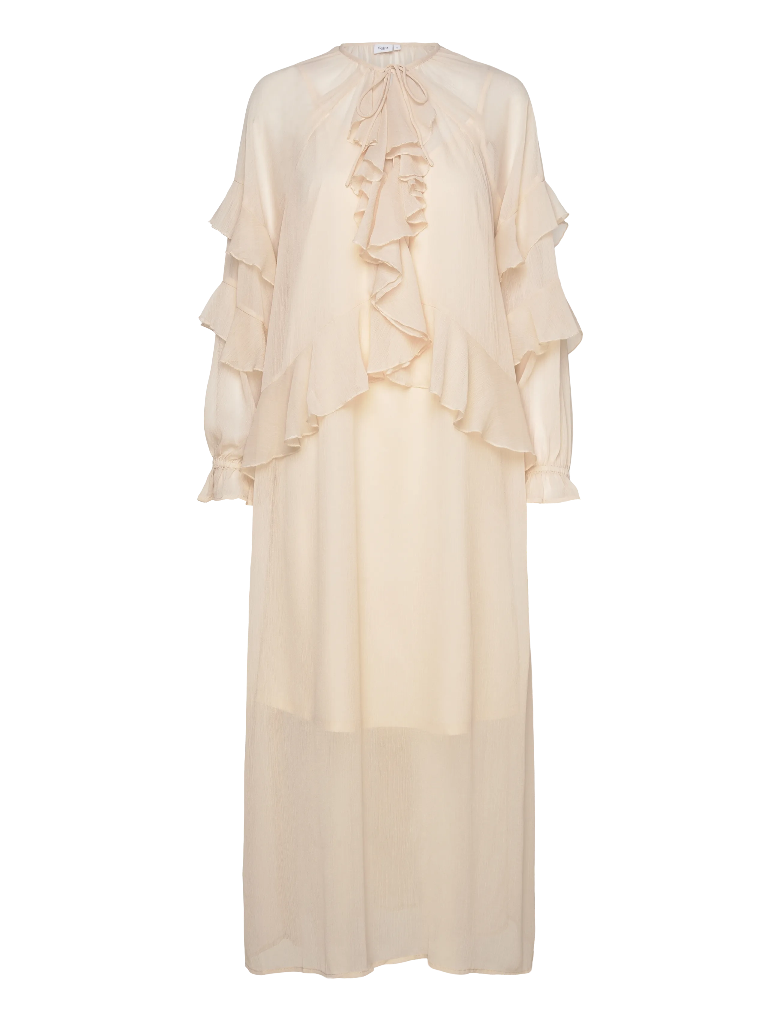 SAINT TROPEZ Jacelynsz Kleid Cream - M - Damen