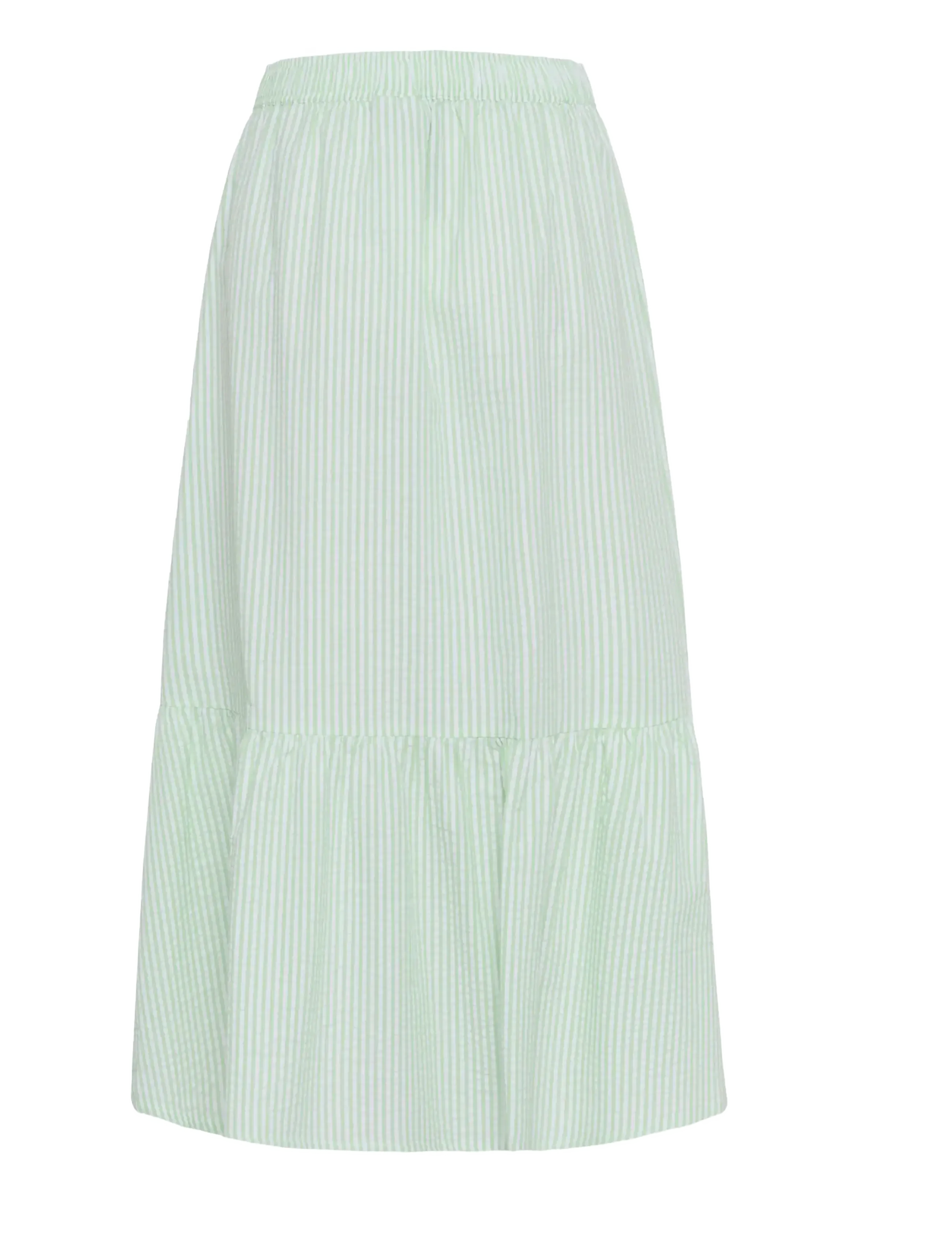 Saint Tropez - ElmikoSZ Maxi Skirt - spódnice długie - pistachio green white stripe - 2
