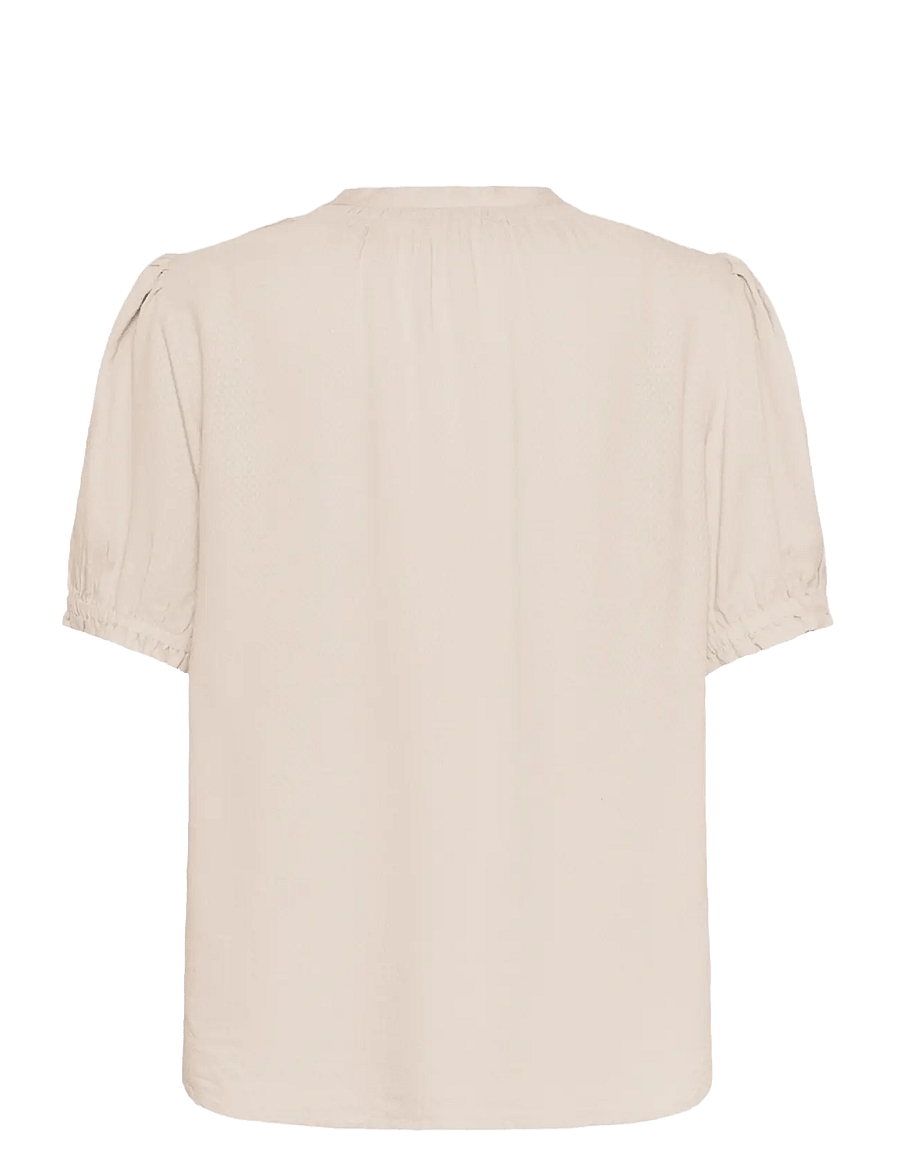 Saint Tropez - BrittaSZ SS Blouse - lühikeste varrukatega pluusid - creme - 2