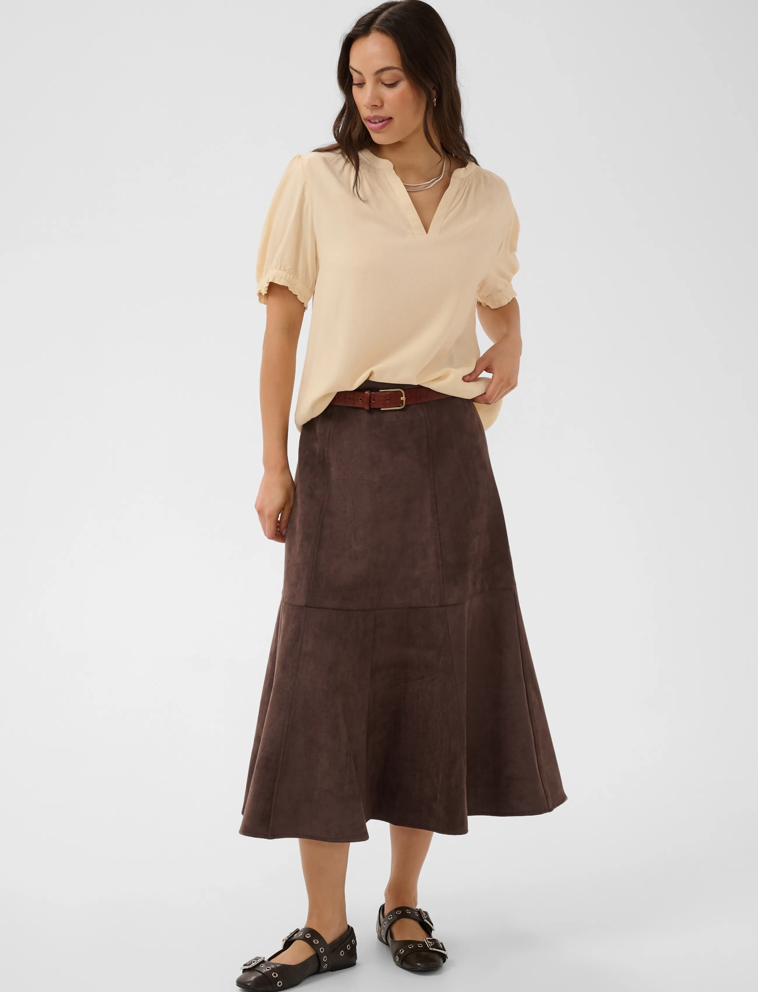 Saint Tropez - BrittaSZ SS Blouse - lühikeste varrukatega pluusid - creme - 3