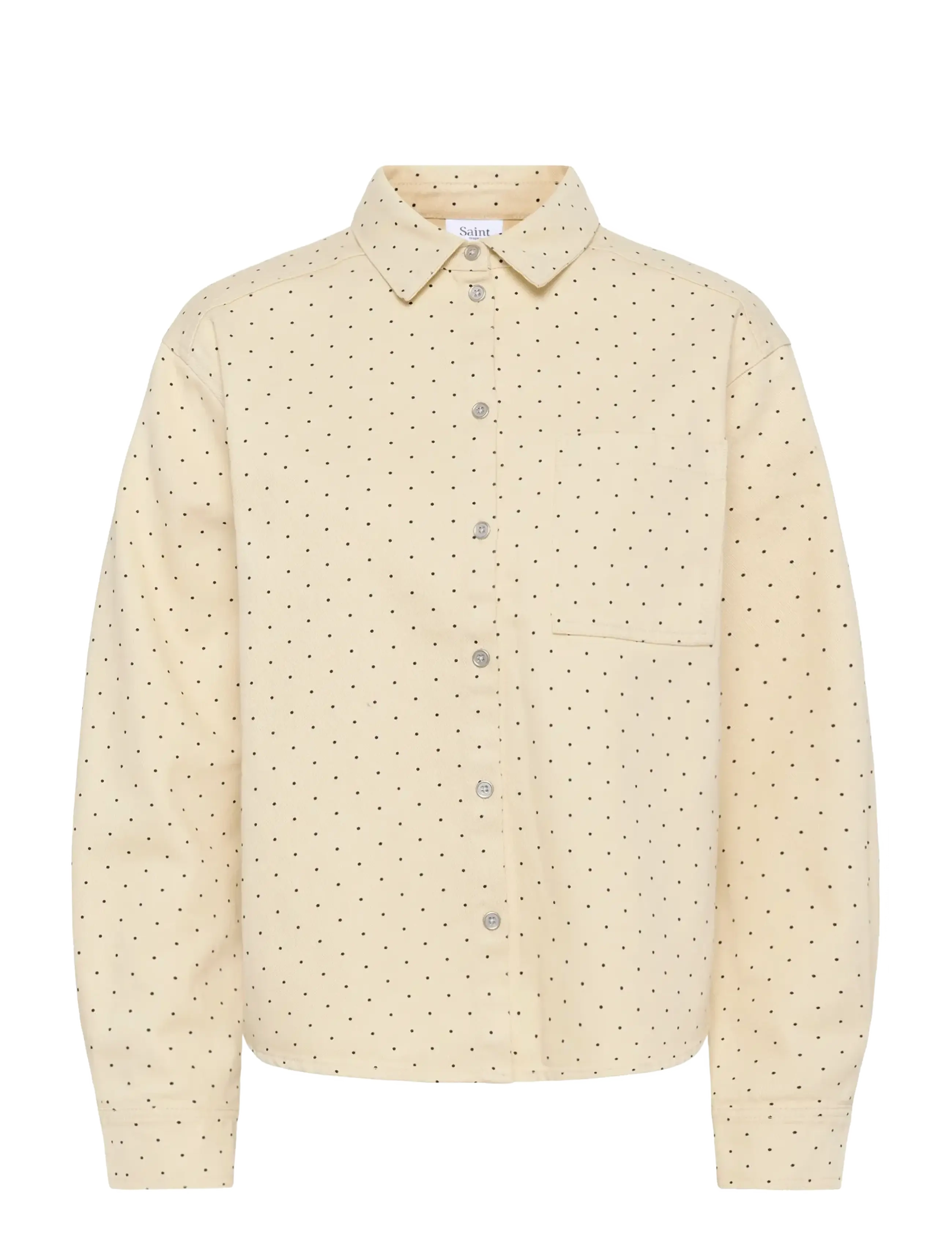 SAINT TROPEZ Patriciasz Shirt Cream - M - Damen