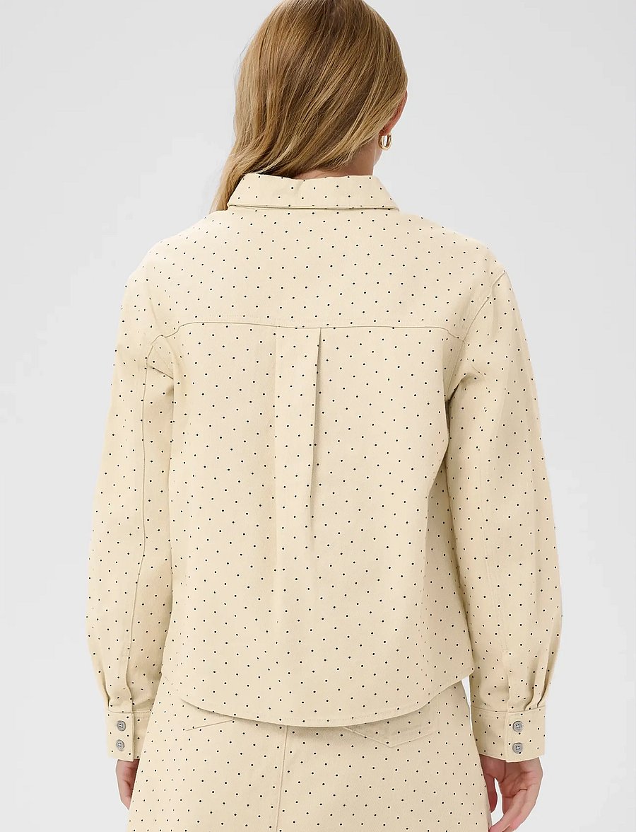 Saint Tropez - PatriciaSZ Shirt - denimskjorter - turtledove black tiny dots - 3