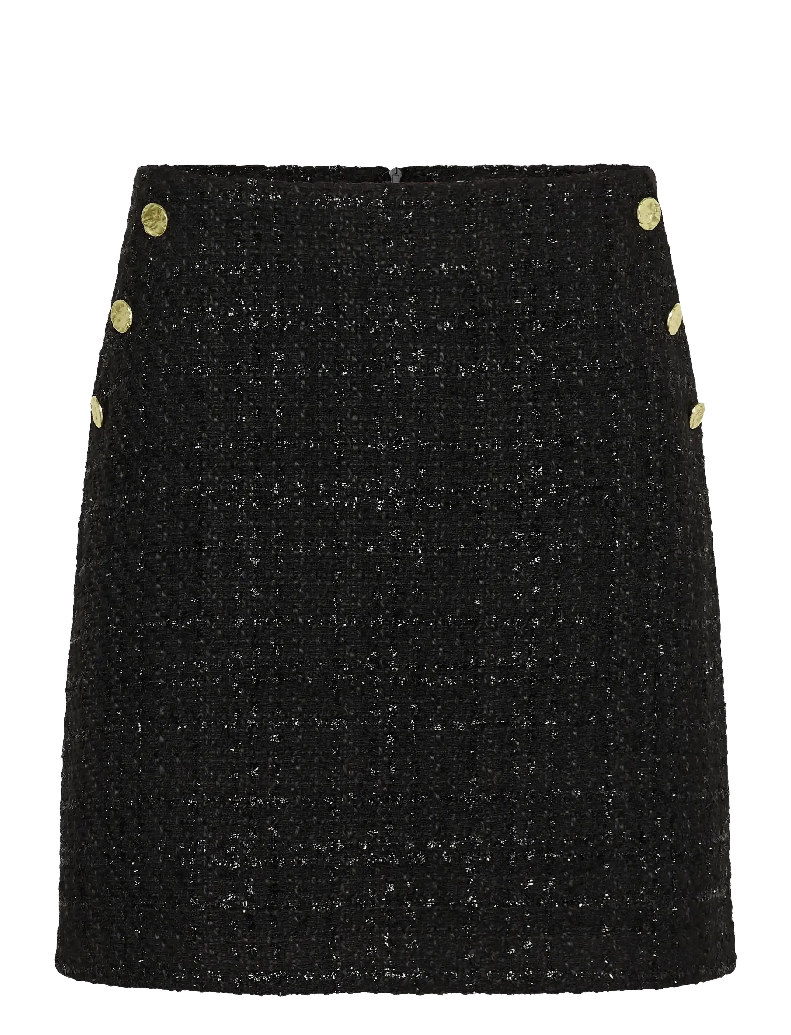 Saint Tropez NigellaSZ Skirt - Kleidung - BLACK / black
