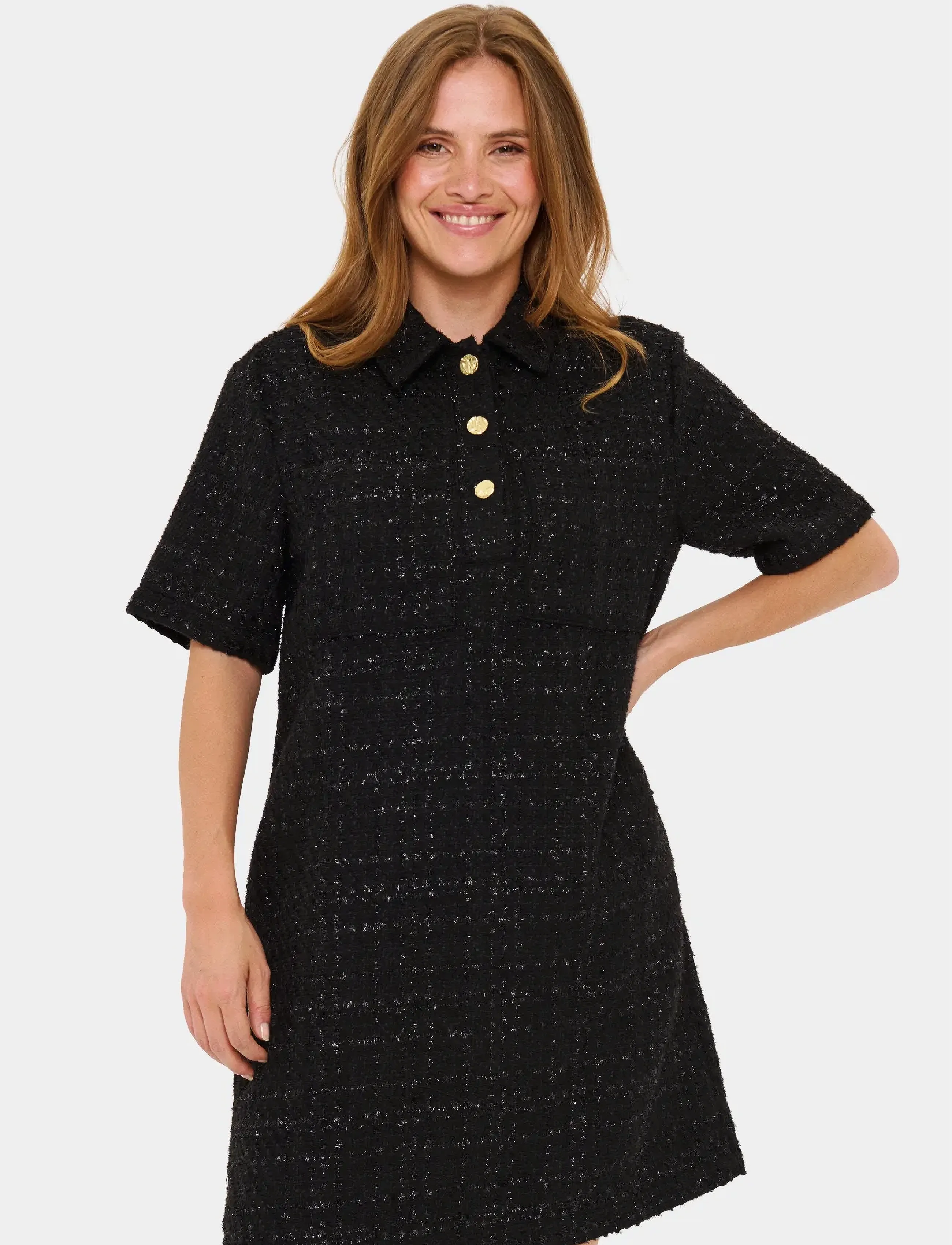 Saint Tropez NigellaSZ Dress - Tøj - BLACK / black