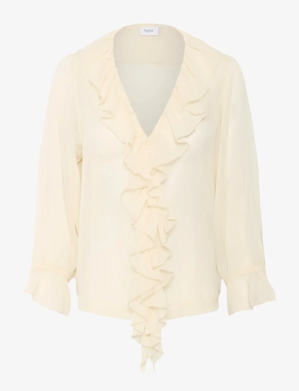 Saint Tropez - NanetteSZ Blouse - långärmade blusar - seedpearl - 1