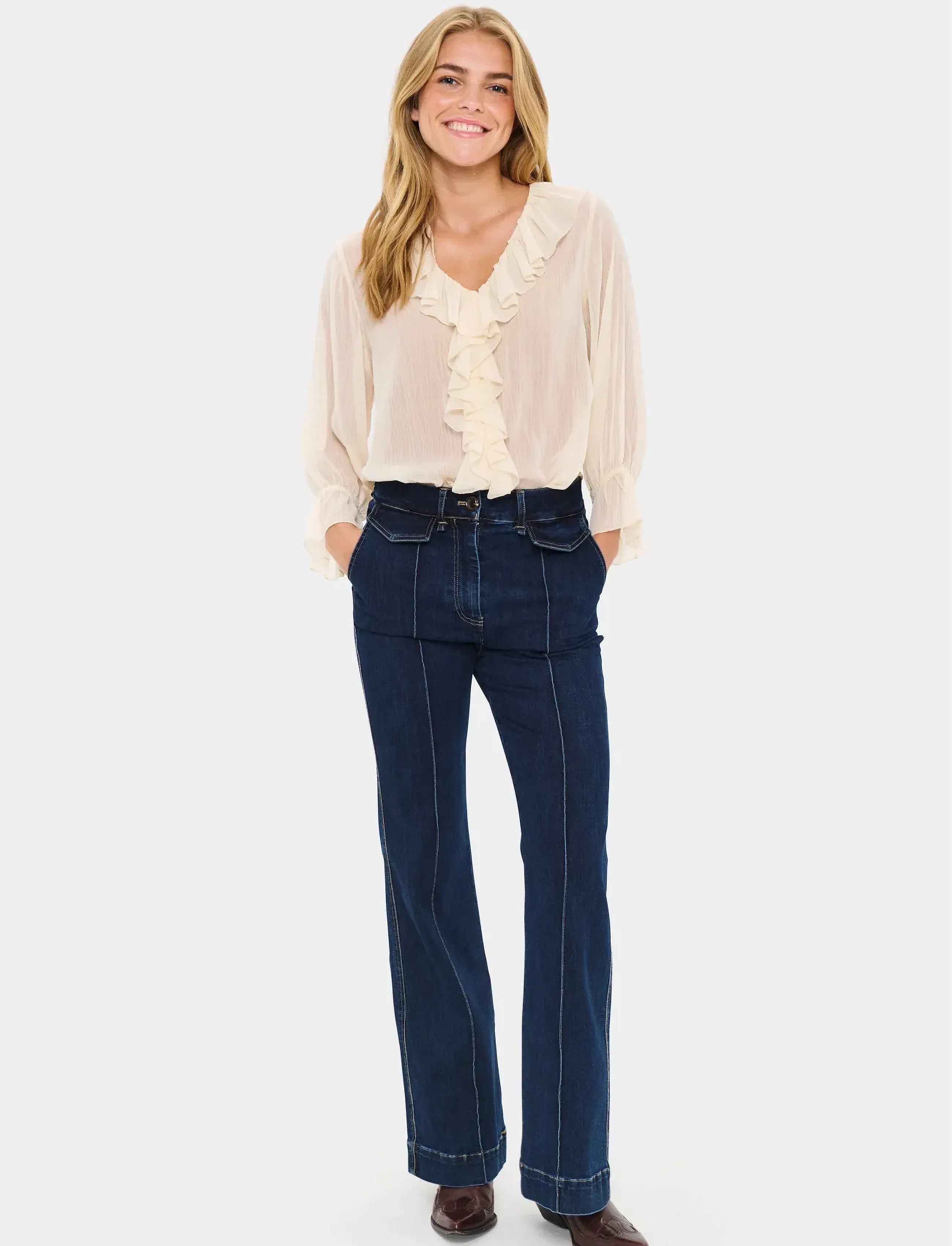 Saint Tropez - NanetteSZ Blouse - seedpearl - 3