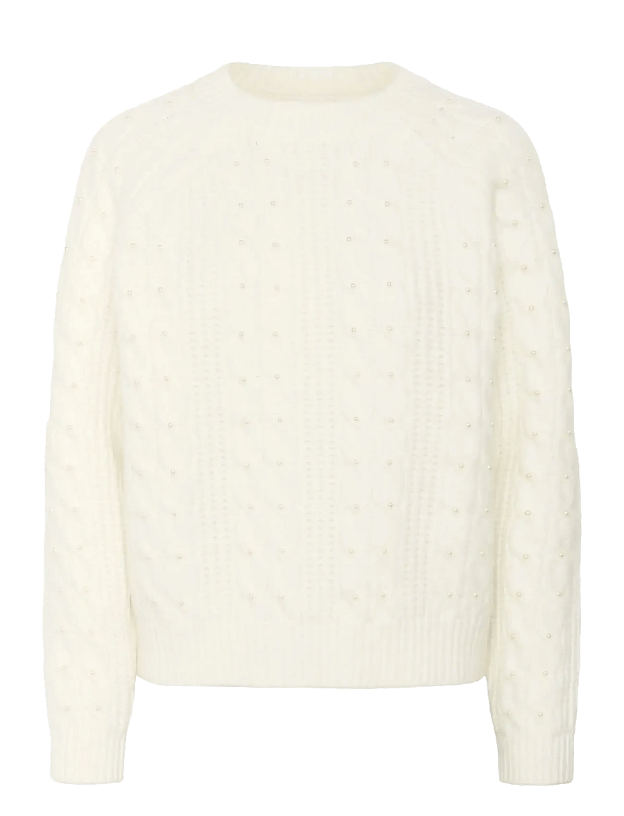 Saint Tropez - NylaSZ Pullover - stickade tröjor - ice - 0
