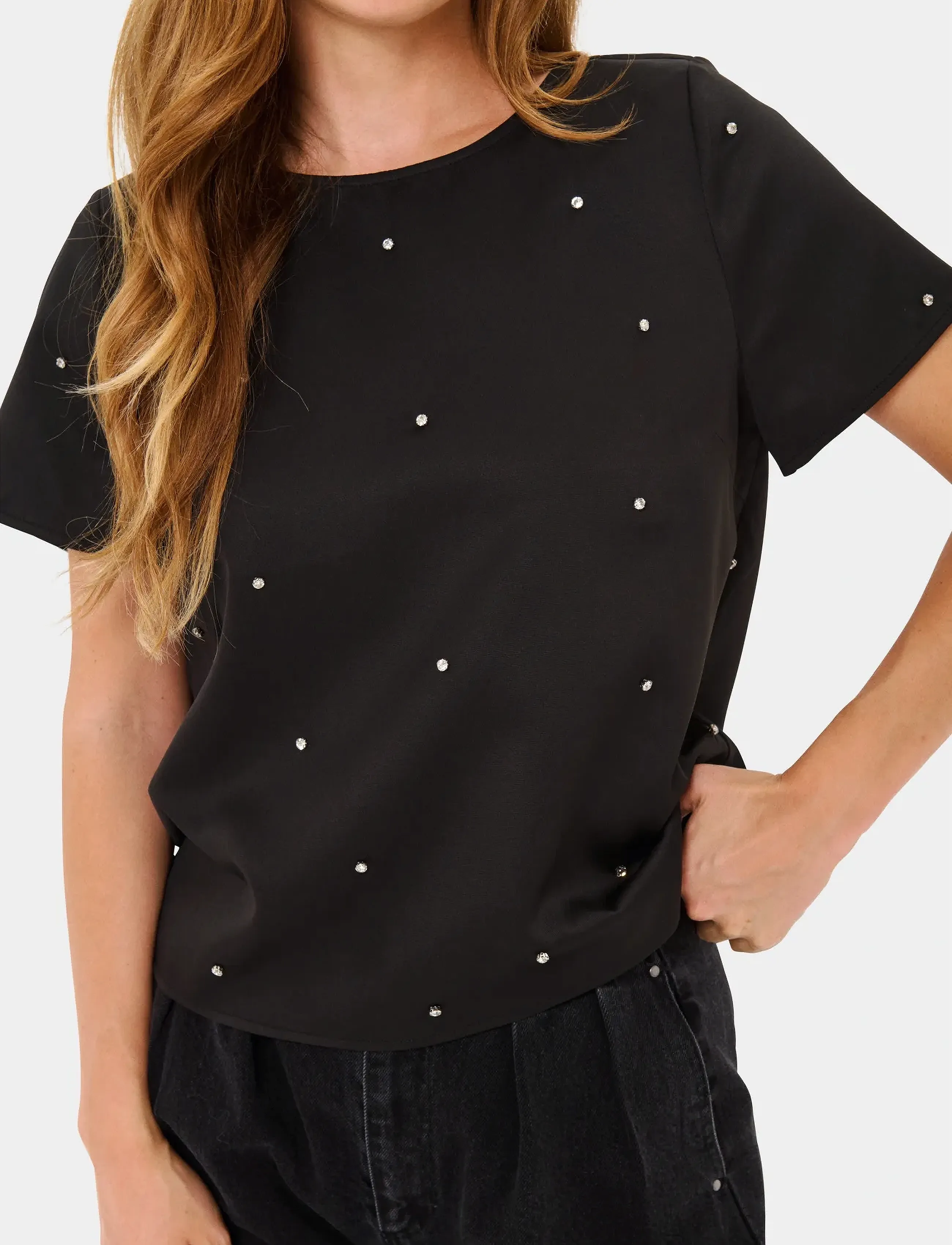 Saint Tropez - NikitaSZ Blouse - lyhythihaiset puserot - black - 5