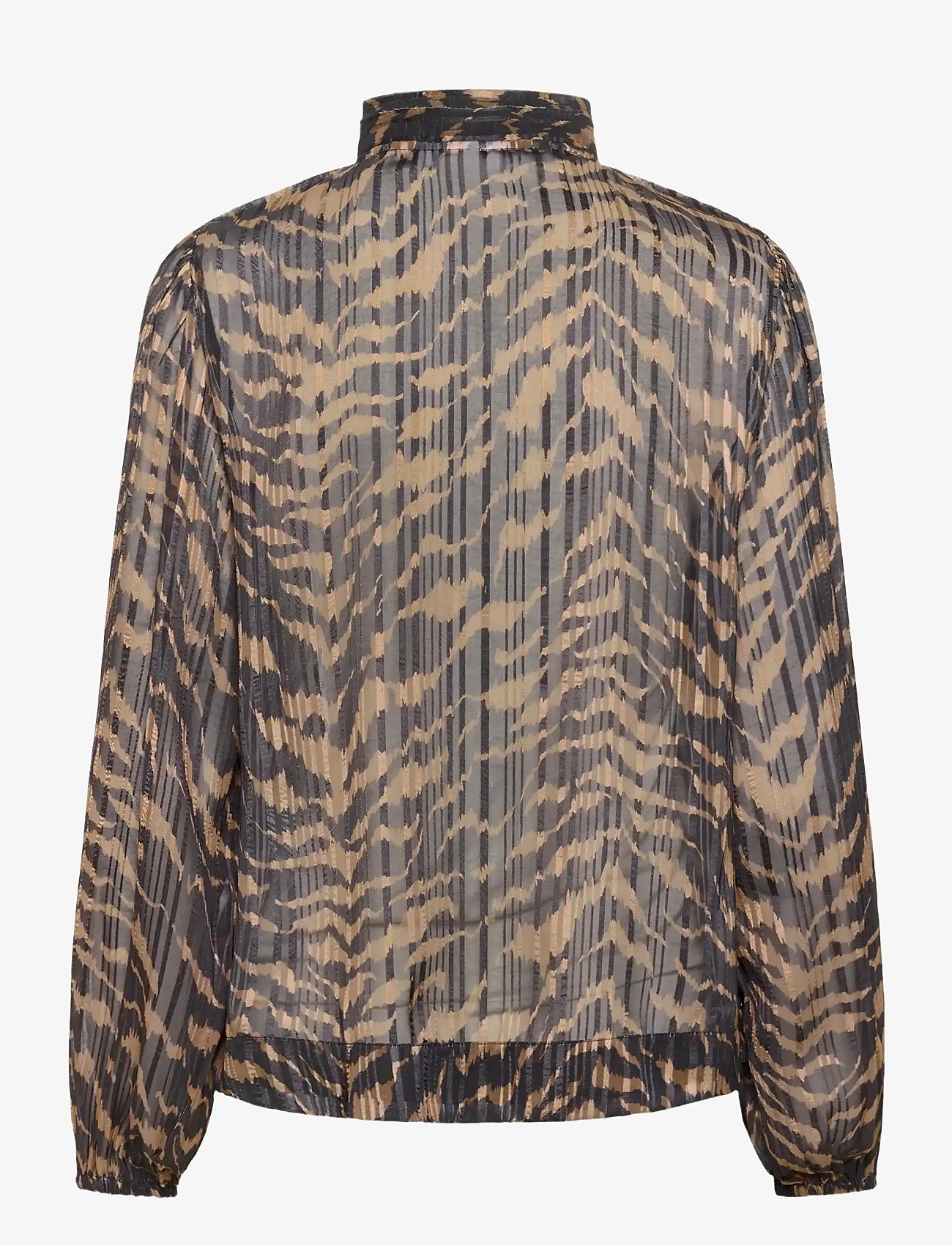 Saint Tropez - NestaSZ Blouse - langærmede bluser - black shifted strokes - 1