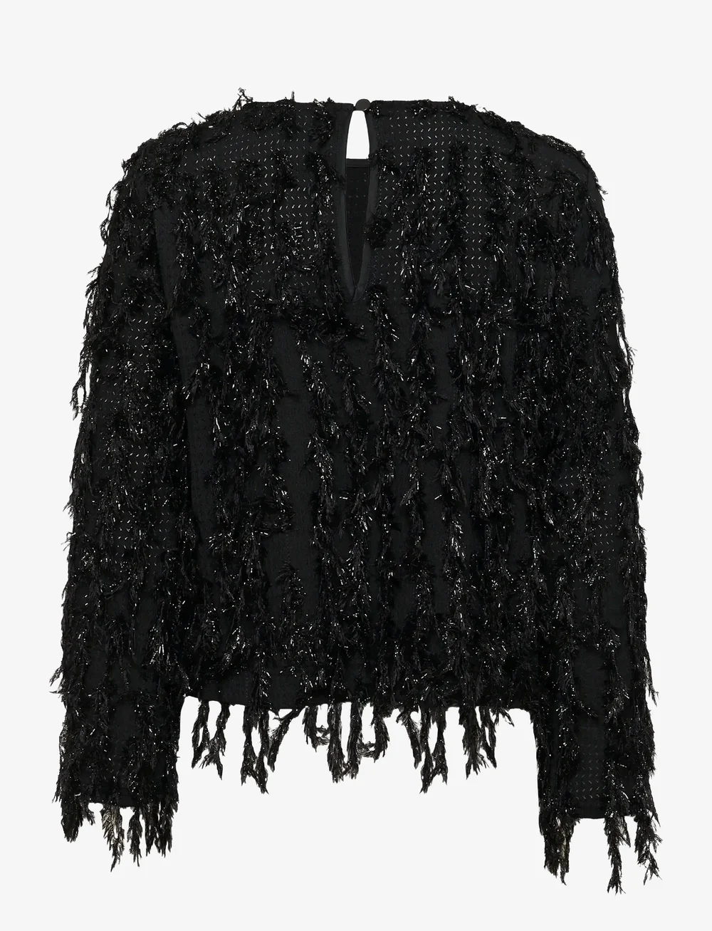 Saint Tropez - NinetteSZ Blouse - langärmlige blusen - black - 2