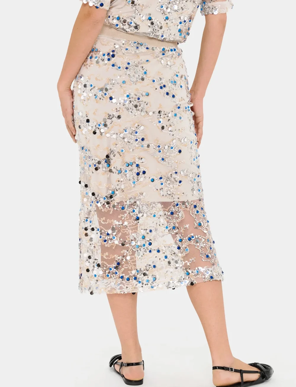 Saint Tropez - NeldaSZ Skirt - pailletten-röcke - marzipan - 4