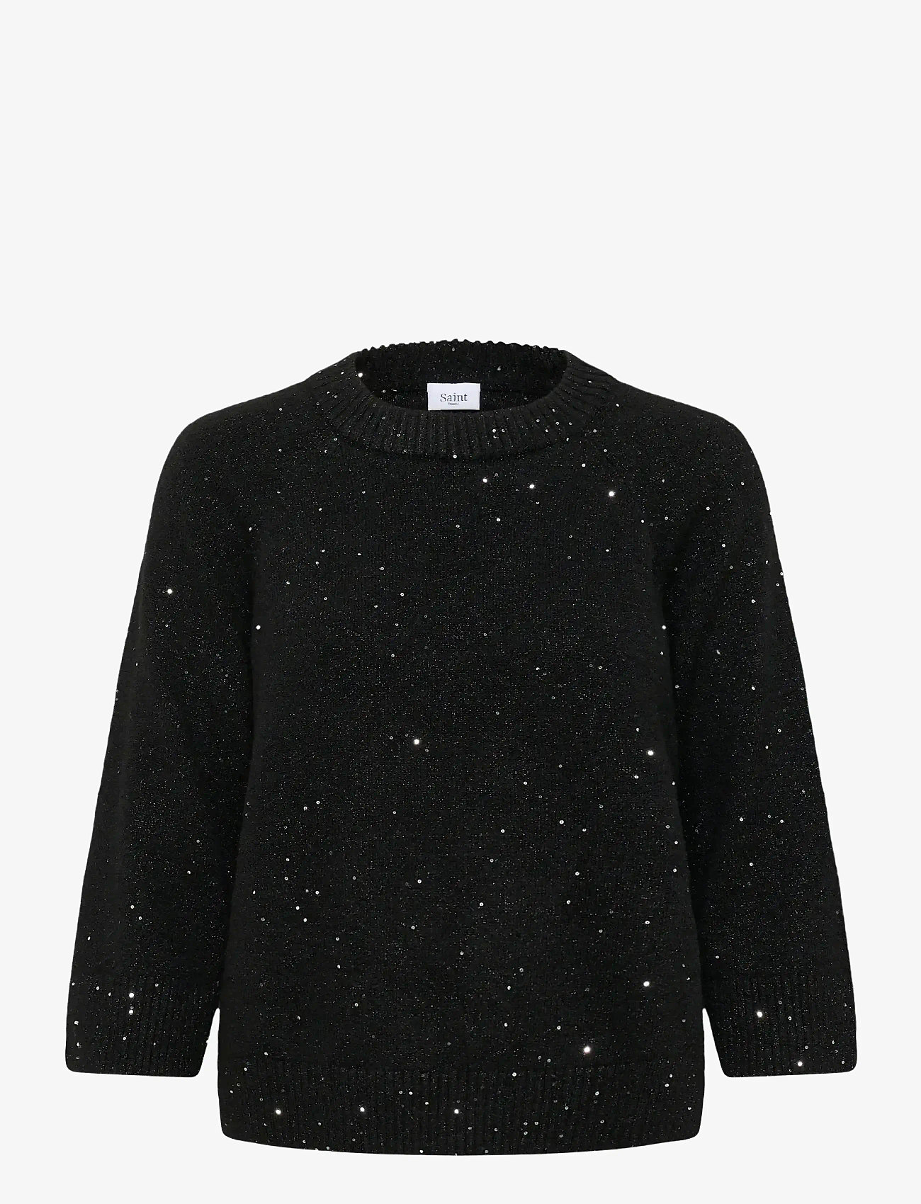 Saint Tropez - NovaSZ Pullover - stickade tröjor - black - 0