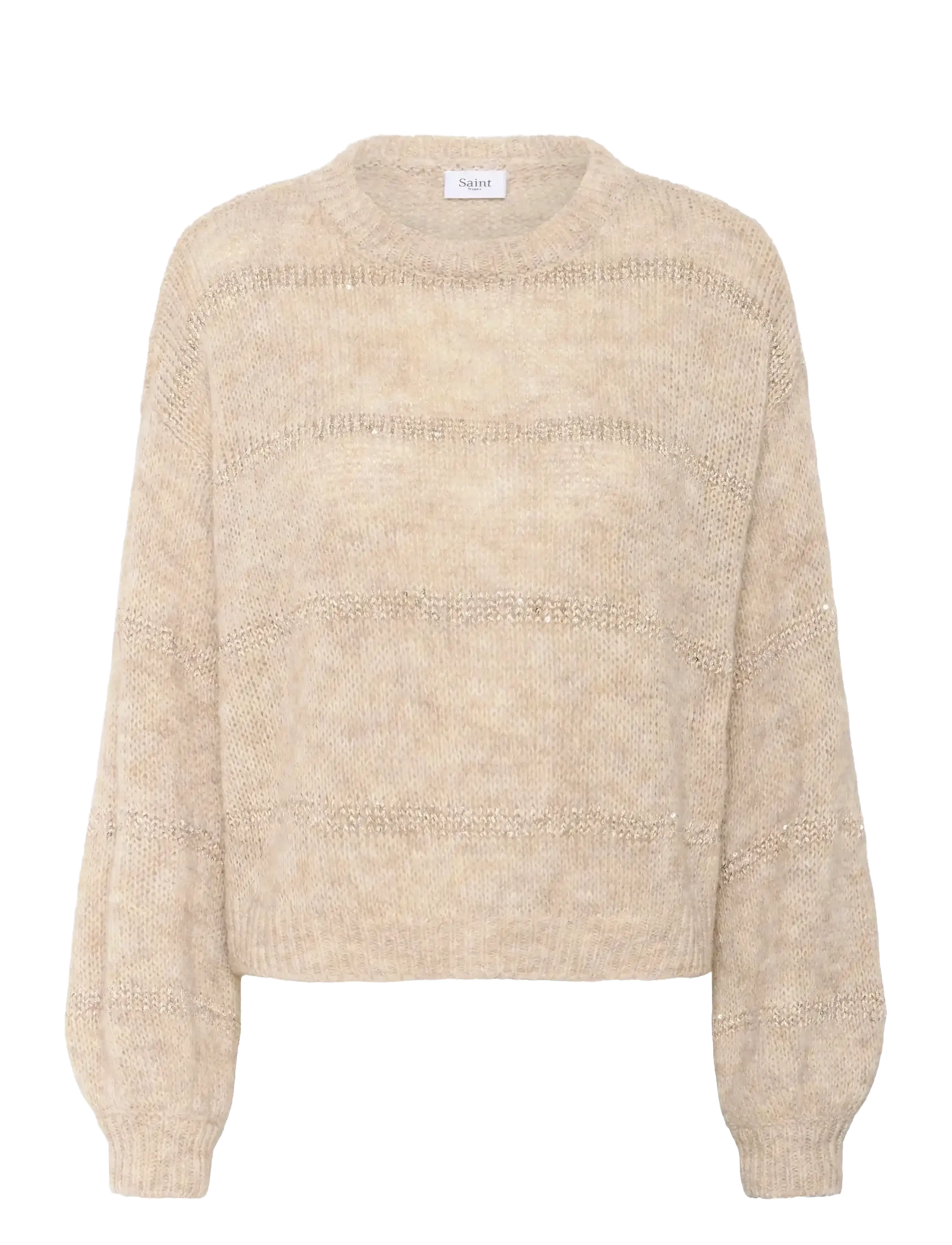 Saint Tropez NoraliSZ Pullover - Transitional Layering - SEEDPEARL MELANGE / beige