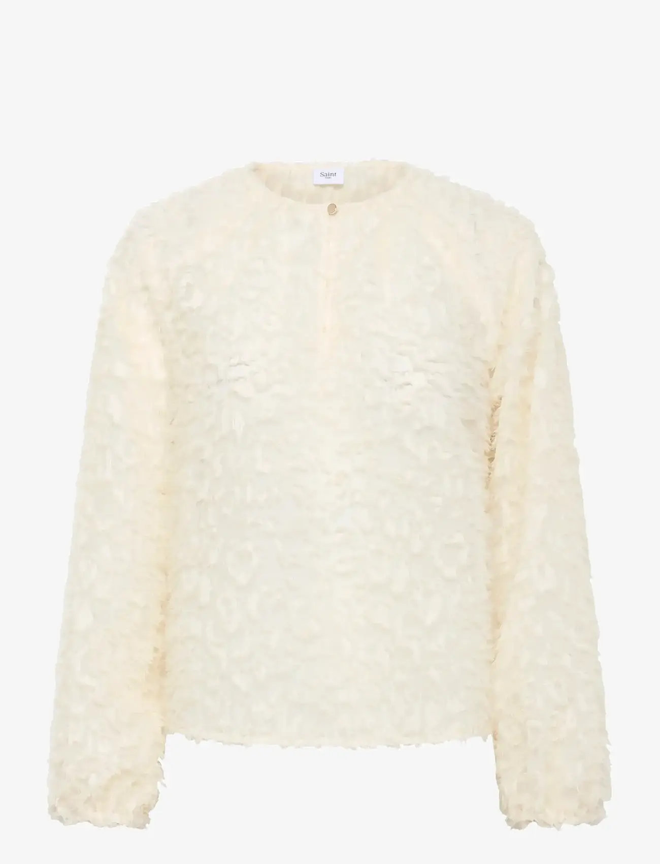 Saint Tropez - NilsineSZ Blouse - långärmade blusar - ice - 0