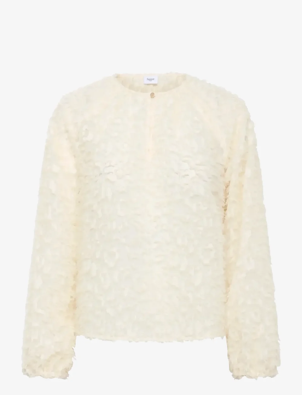 Saint Tropez - NilsineSZ Blouse - langärmlige blusen - ice - 0