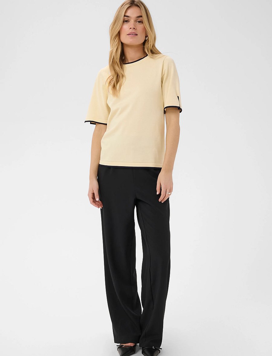Saint Tropez - MilaSZ Contrast Stripe SS Pullover - pullover - birch nightsky contrast str. - 3