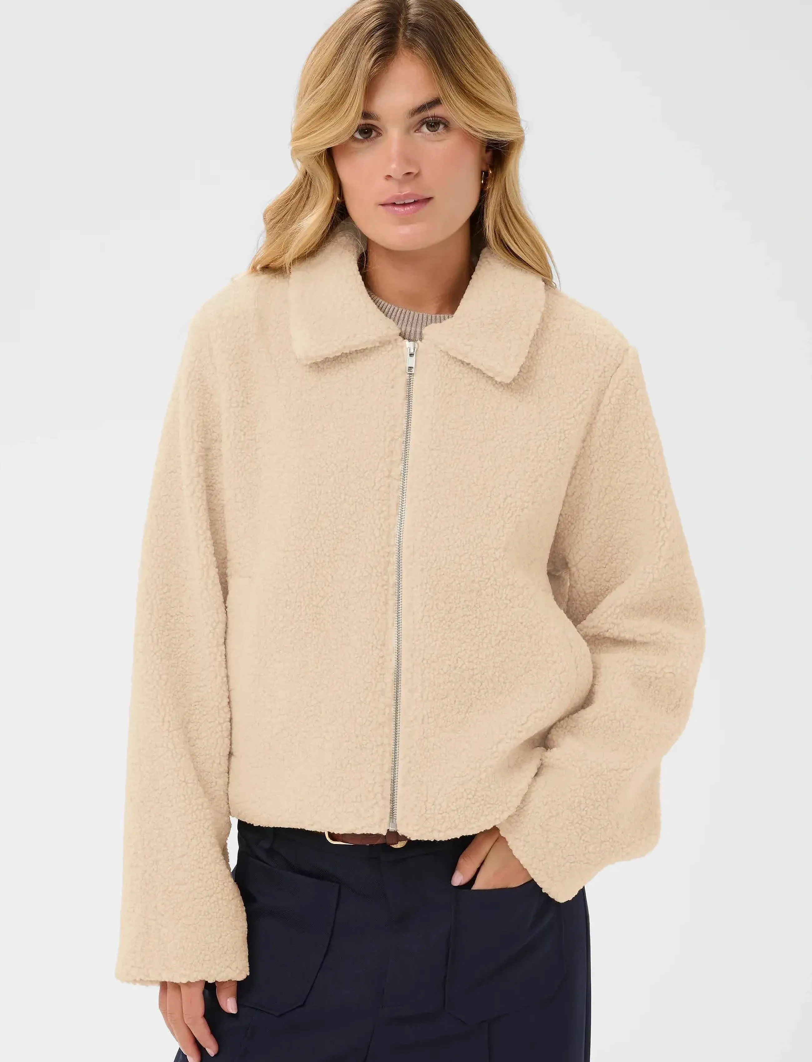 Saint Tropez OreenSZ Jacket - Uus - SEEDPEARL / cream