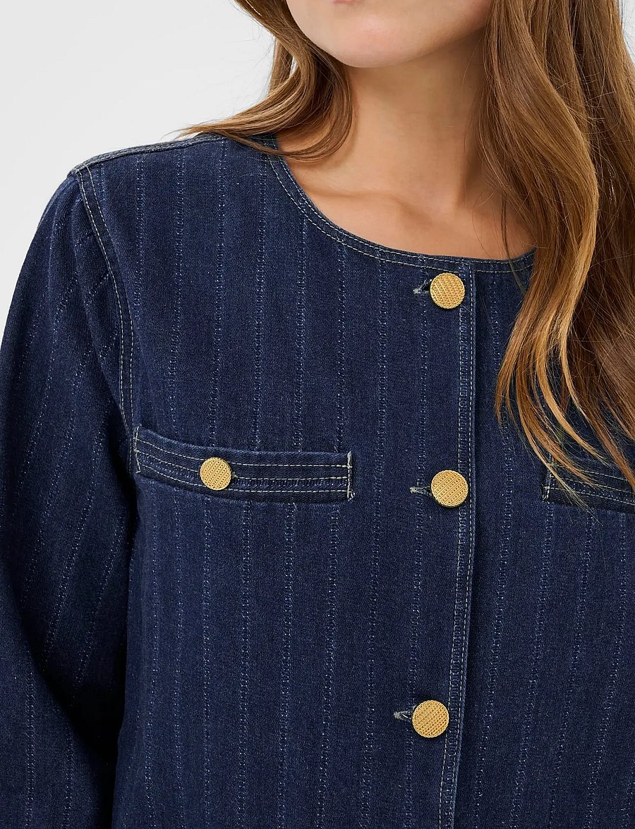 Saint Tropez - OshanaSZ Jacket - frühlingsjacken - medium blue denim - 5