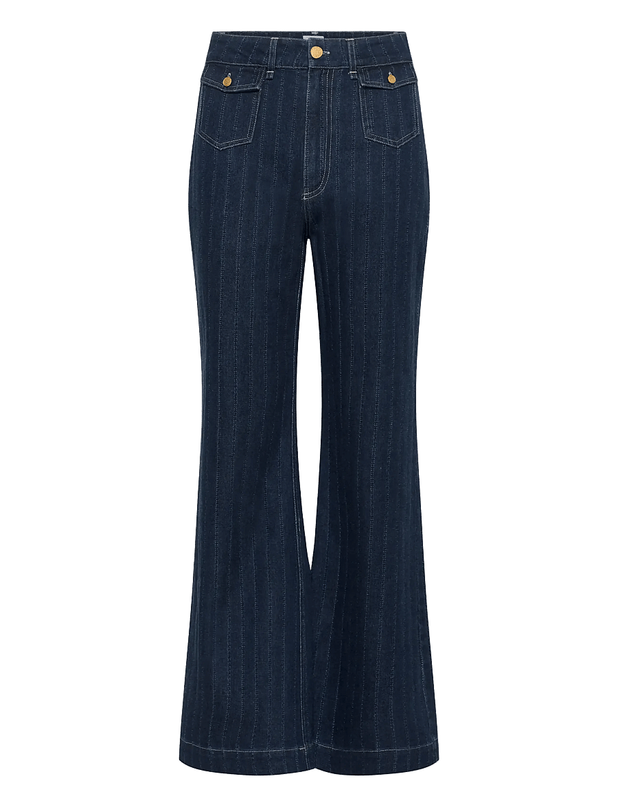 Saint Tropez - OshanaSZ Jeans - utsvängda jeans - medium blue denim - 1
