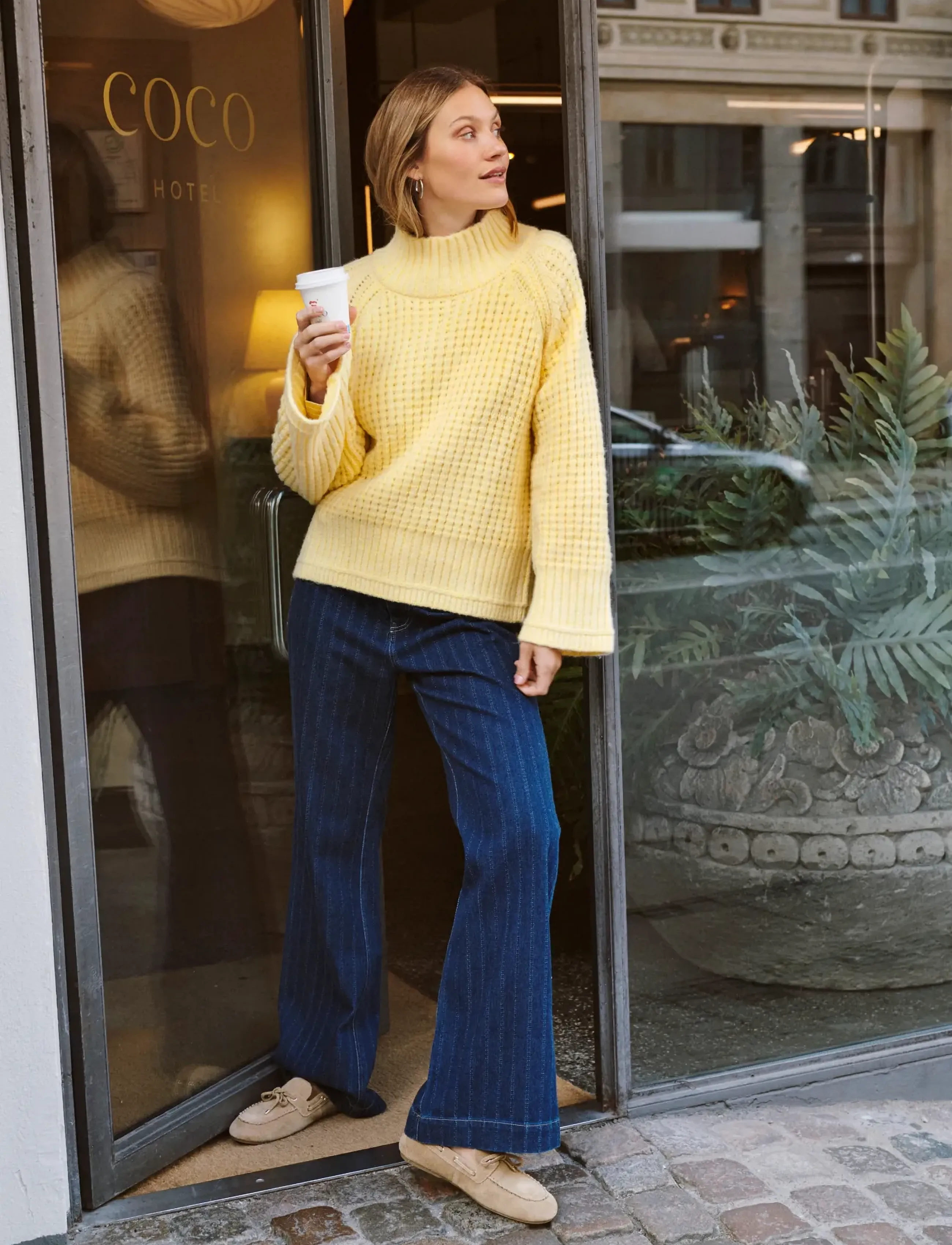 Saint Tropez OshanaSZ Jeans - Kleidung - MEDIUM BLUE DENIM / navy