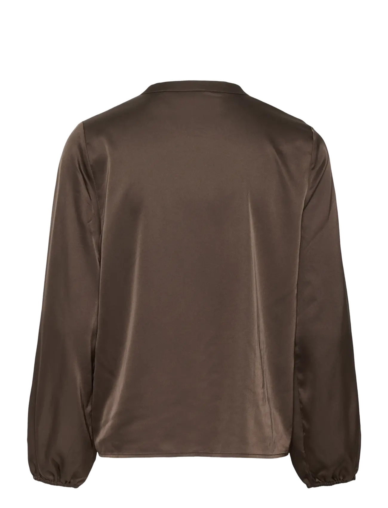 Saint Tropez - LodisaSZ Blouse - långärmade blusar - chocolate brown - 2