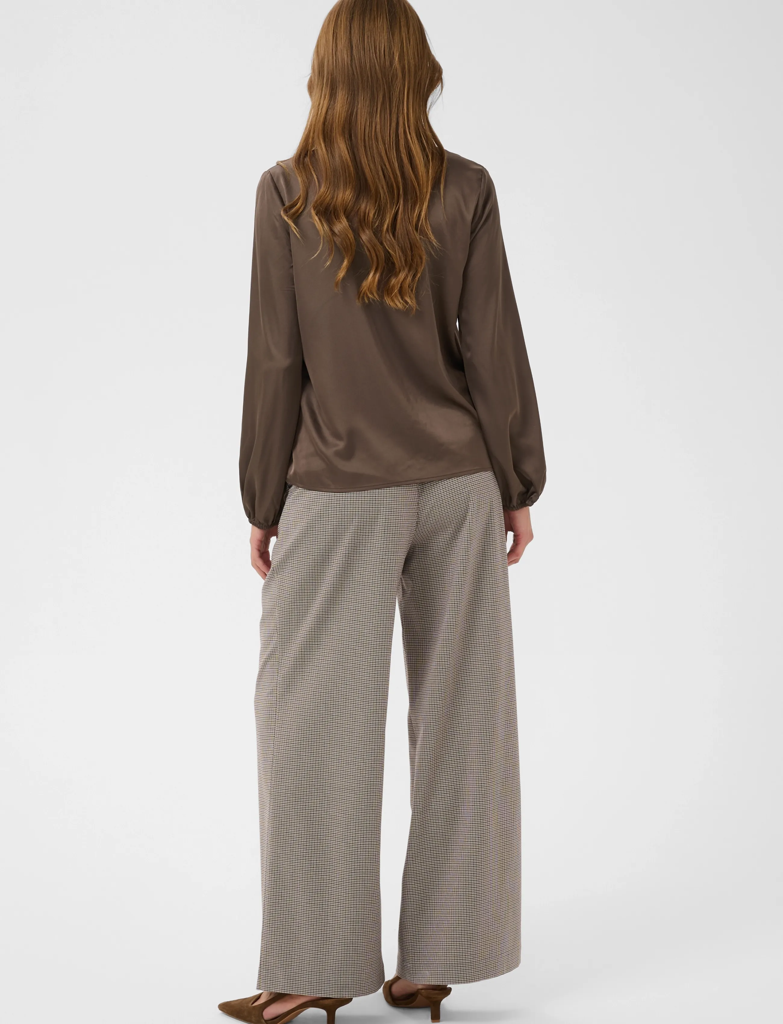 Saint Tropez - LodisaSZ Blouse - långärmade blusar - chocolate brown - 3