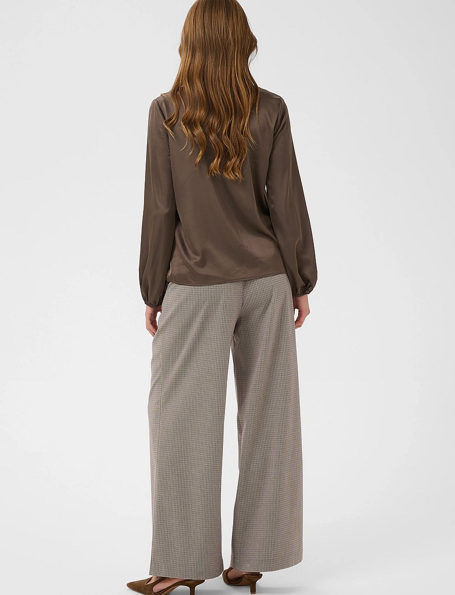 Saint Tropez - LodisaSZ Blouse - långärmade blusar - chocolate brown - 3