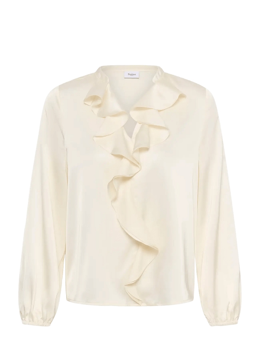 Saint Tropez - LodisaSZ Blouse - langærmede bluser - ice - 1