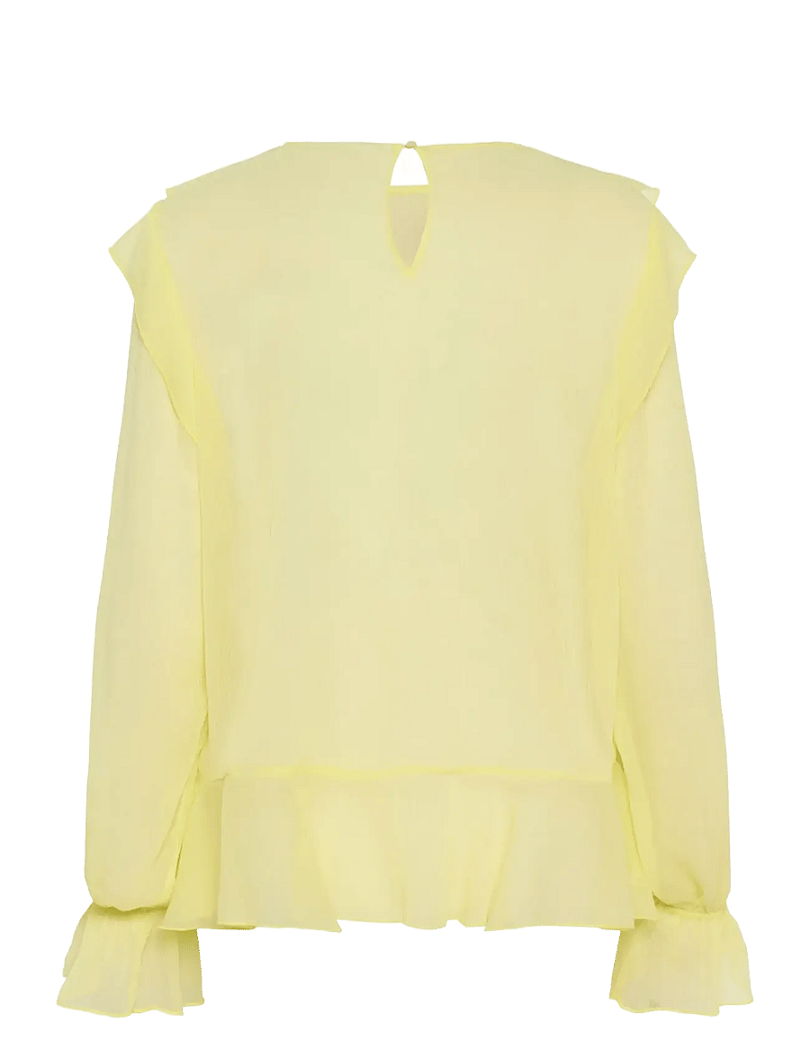 Saint Tropez - LabelleSZ Blouse - pikkade varrukatega pluusid - elfin yellow - 2
