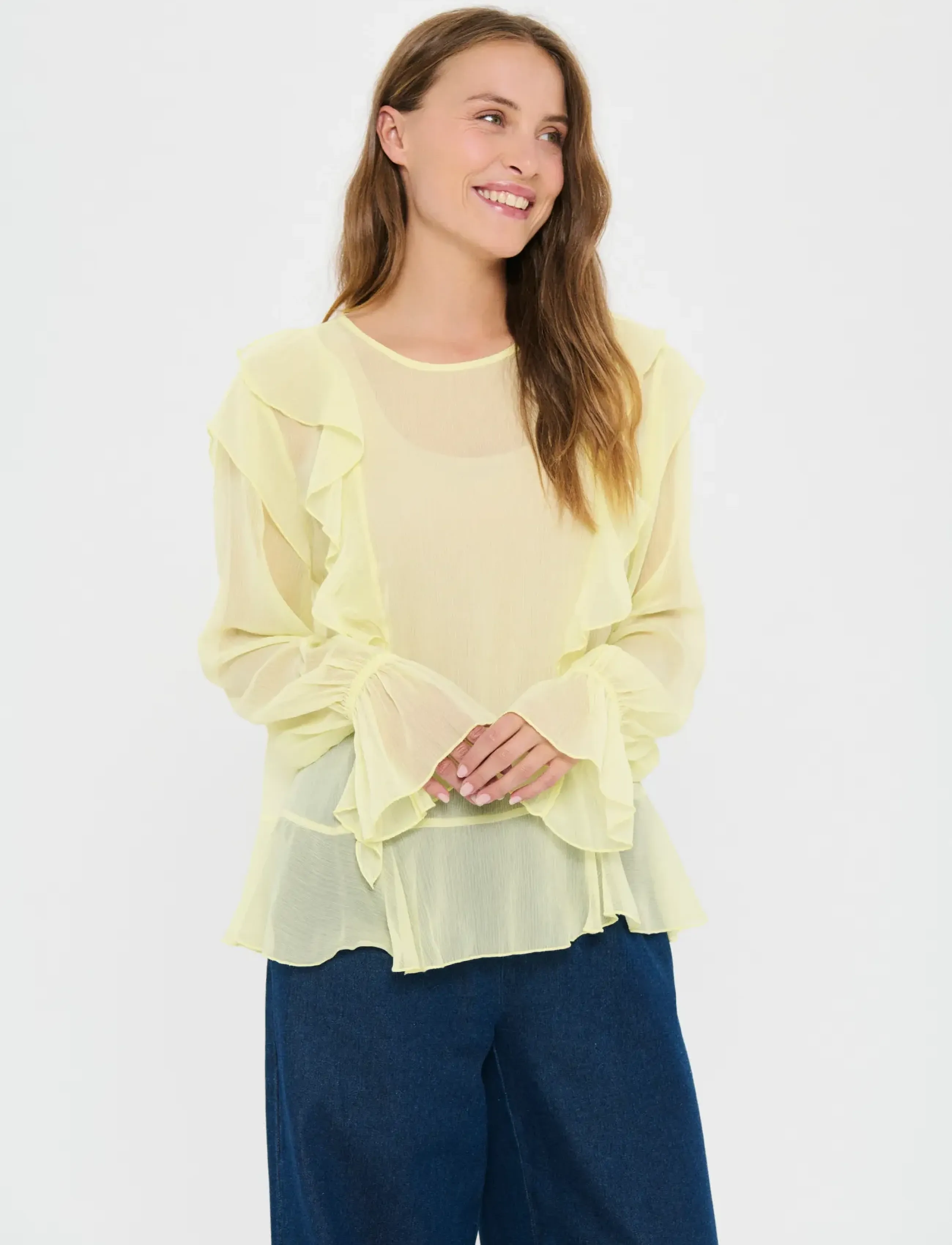 Saint Tropez LabelleSZ Blouse - Blusen - ELFIN YELLOW / yellow