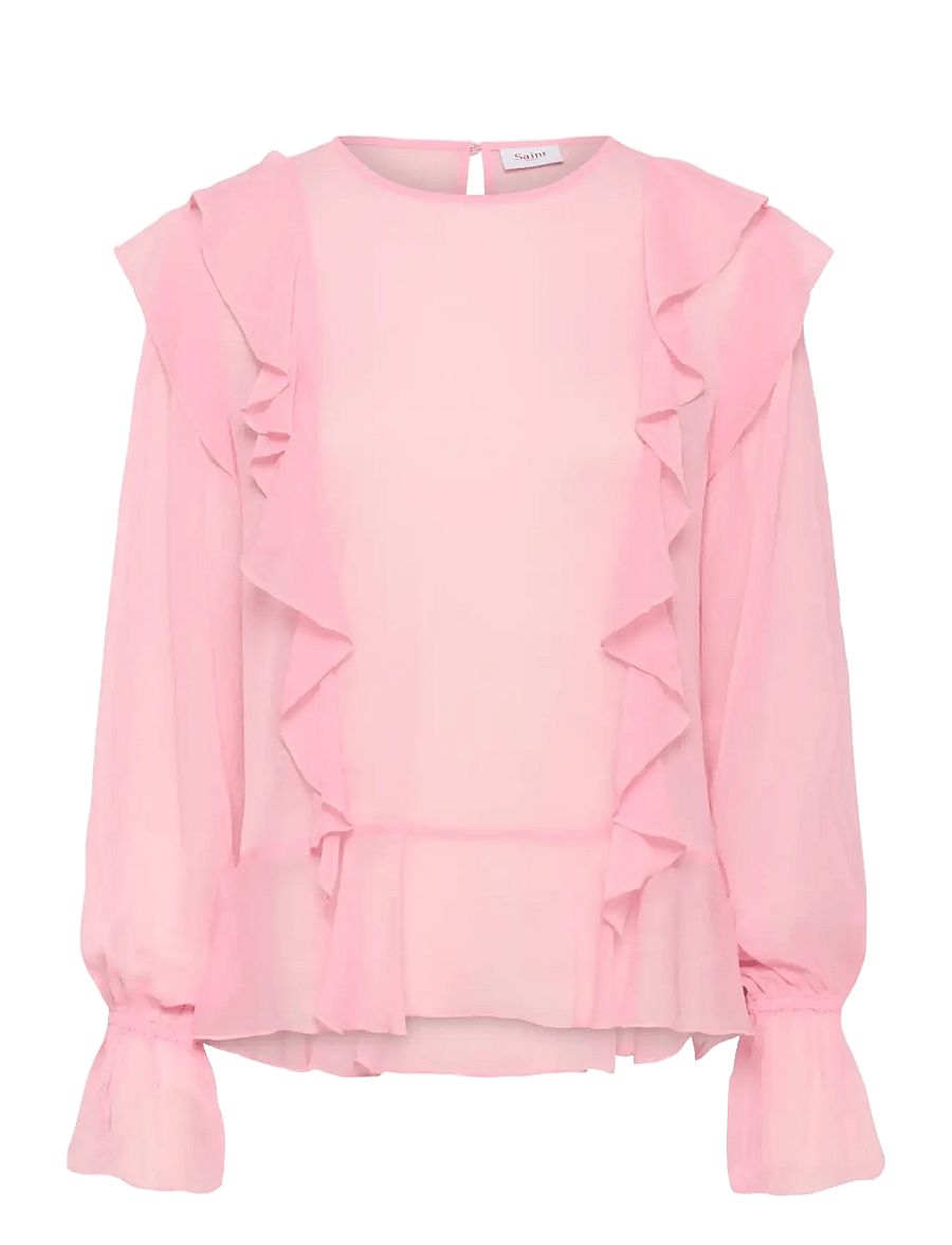 Saint Tropez - LabelleSZ Blouse - langärmelige blusen - pink nectar - 1