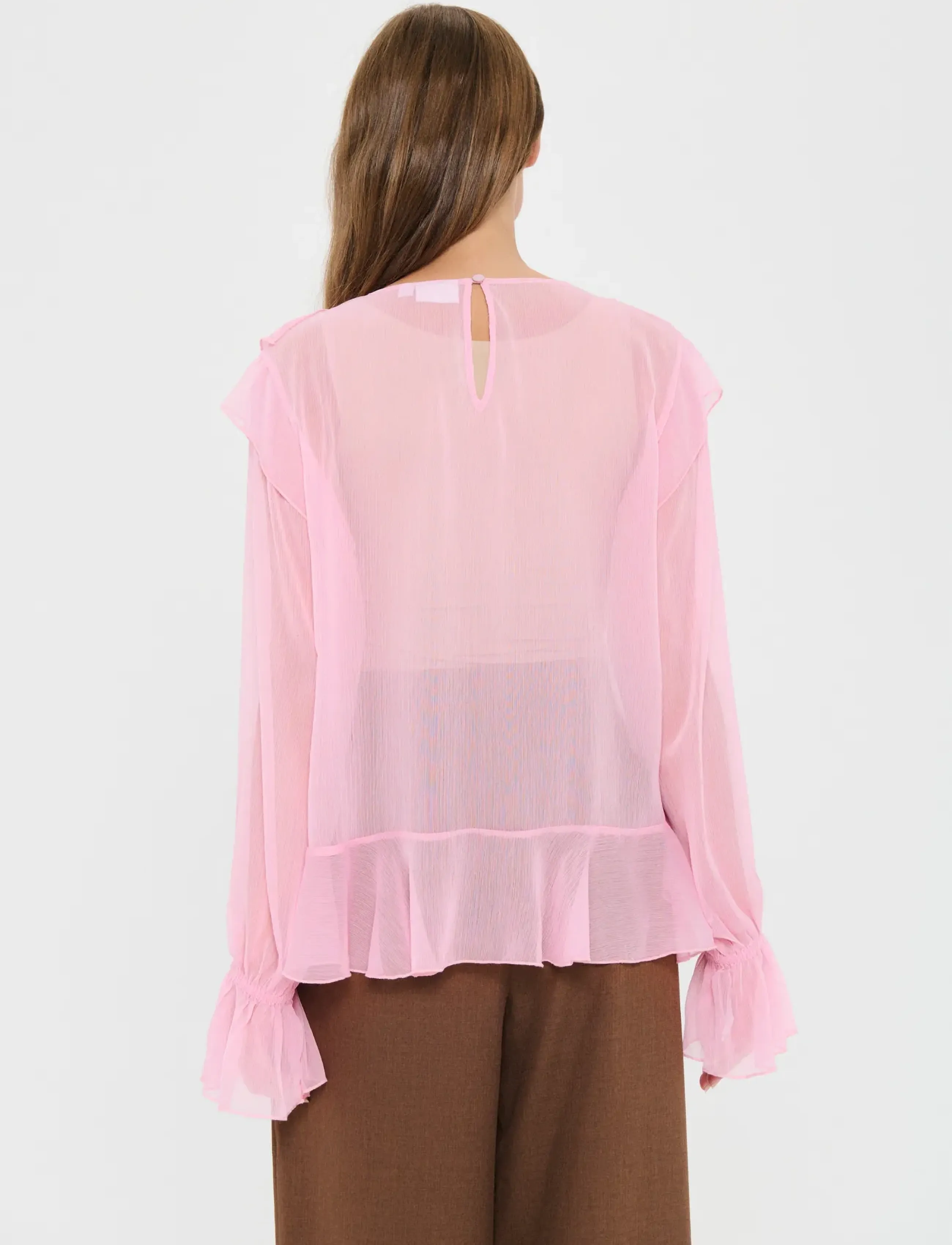 Saint Tropez - LabelleSZ Blouse - langärmelige blusen - pink nectar - 4