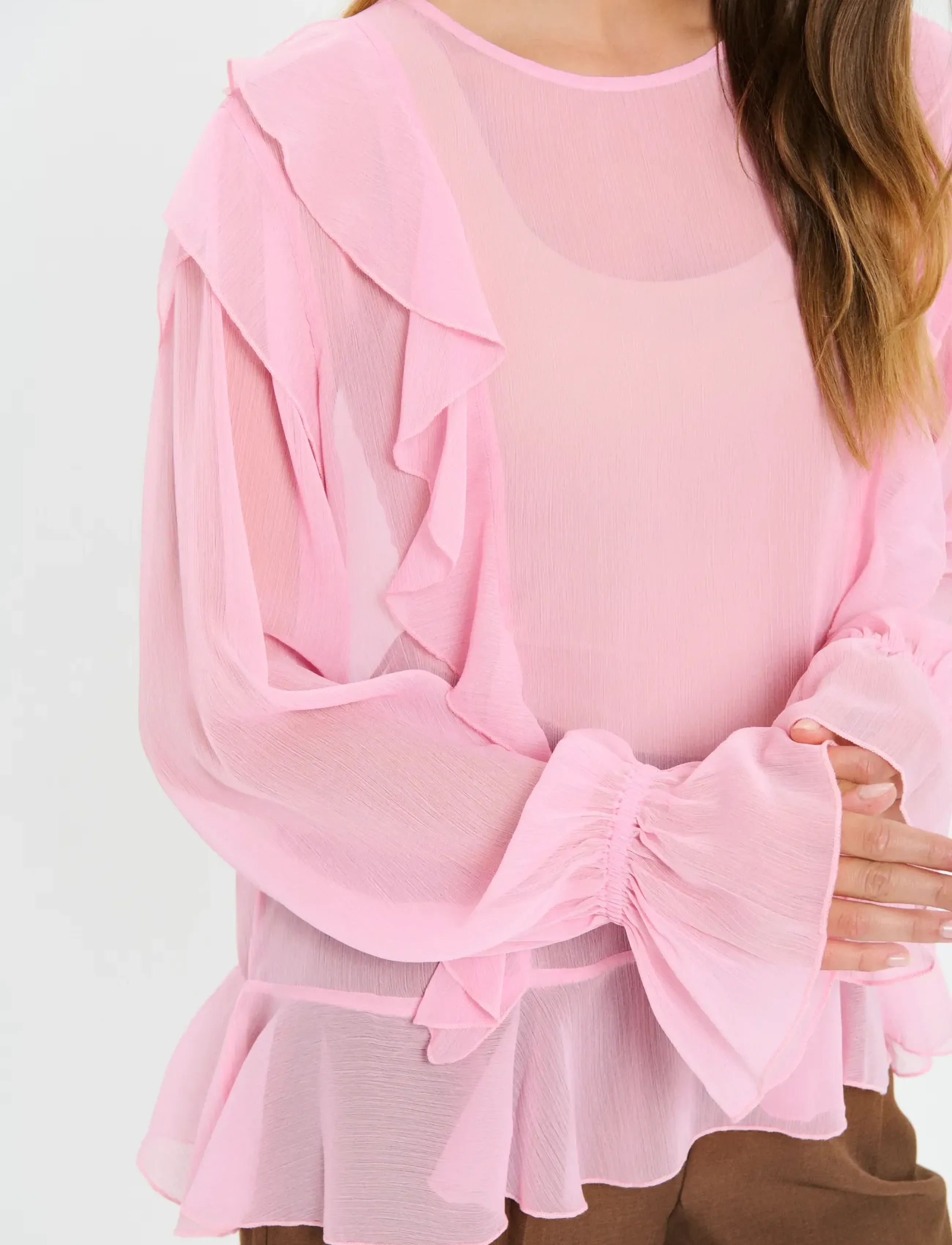 Saint Tropez - LabelleSZ Blouse - langärmelige blusen - pink nectar - 5