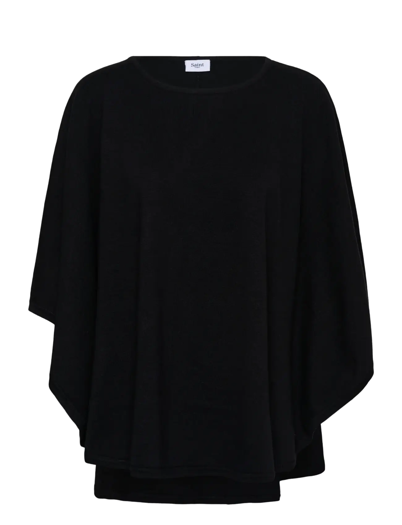 SAINT TROPEZ Billisz Poncho Schwarz - One Size - Damen
