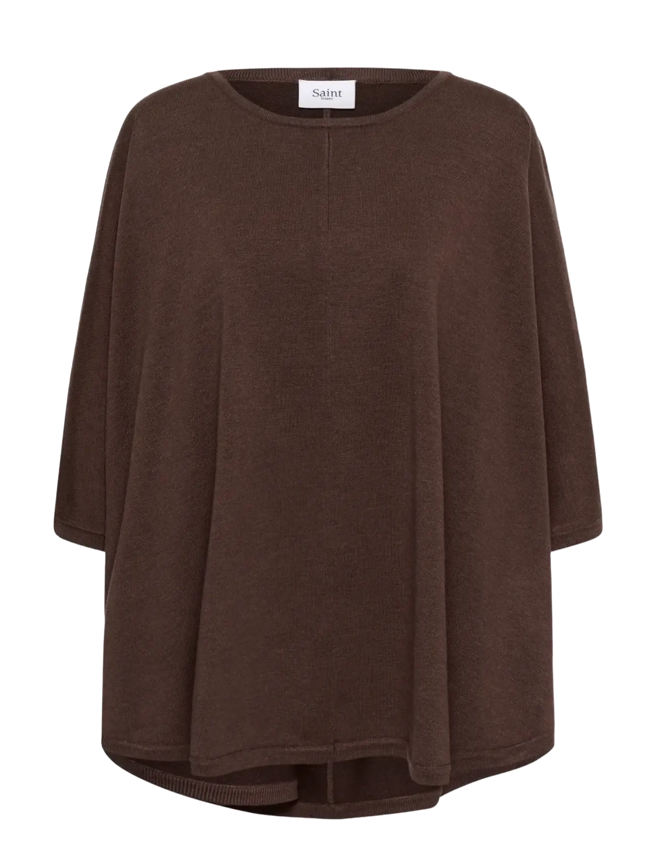 Saint Tropez BilliSZ Poncho - Kleidung - BRACKEN MELANGE / brown