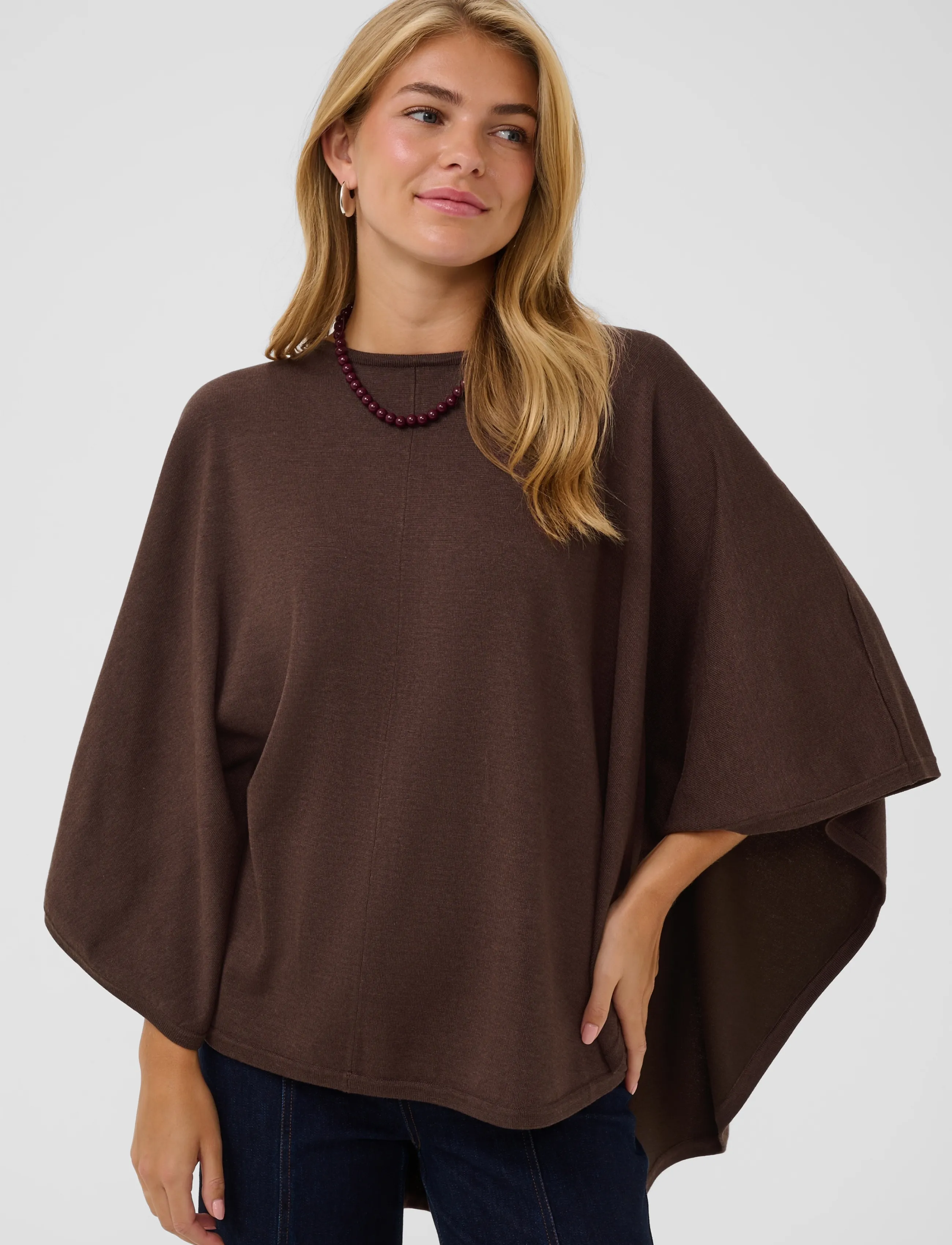 Saint Tropez - BilliSZ Poncho - ponchos & capes - bracken melange - 3