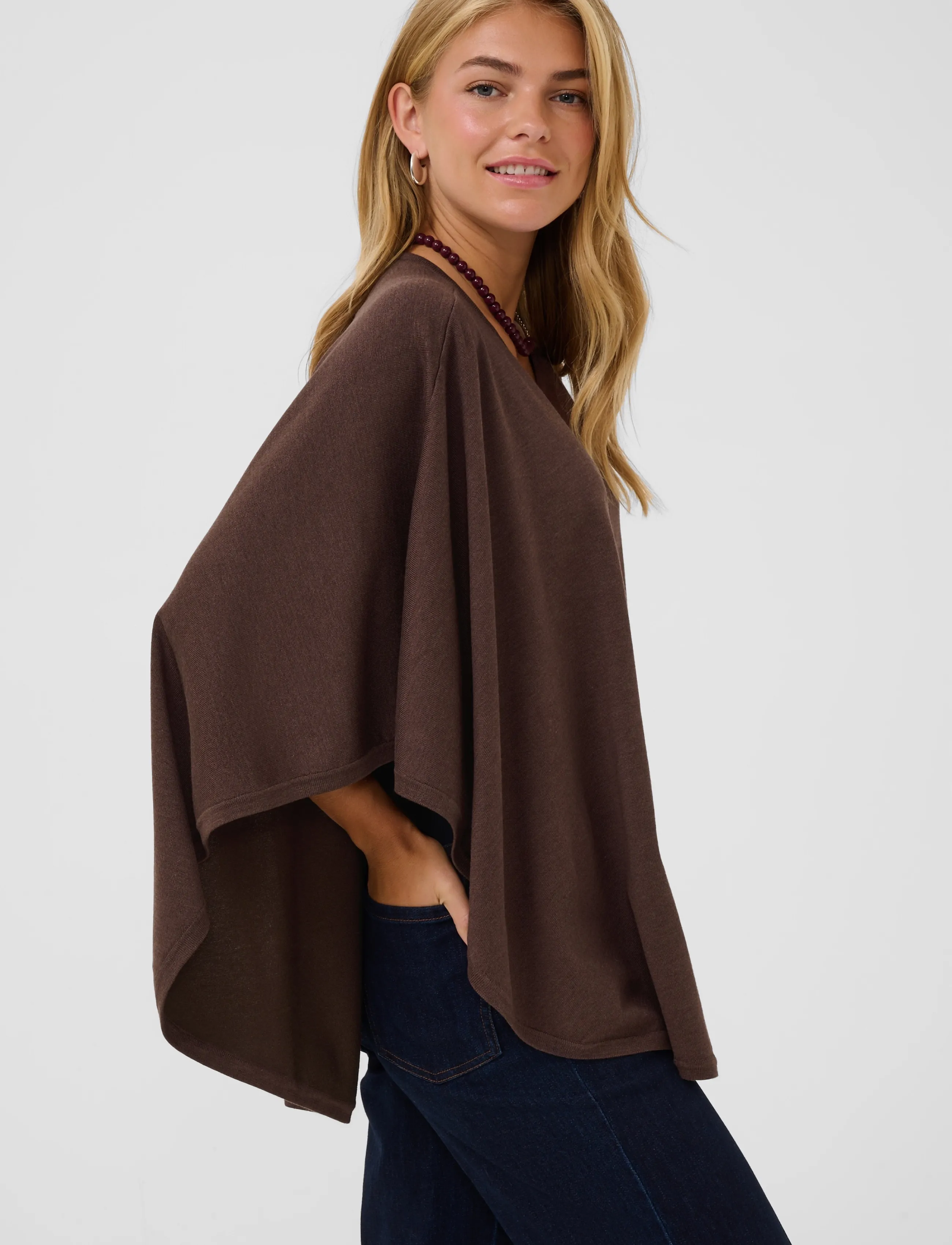 Saint Tropez - BilliSZ Poncho - ponchos & capes - bracken melange - 5