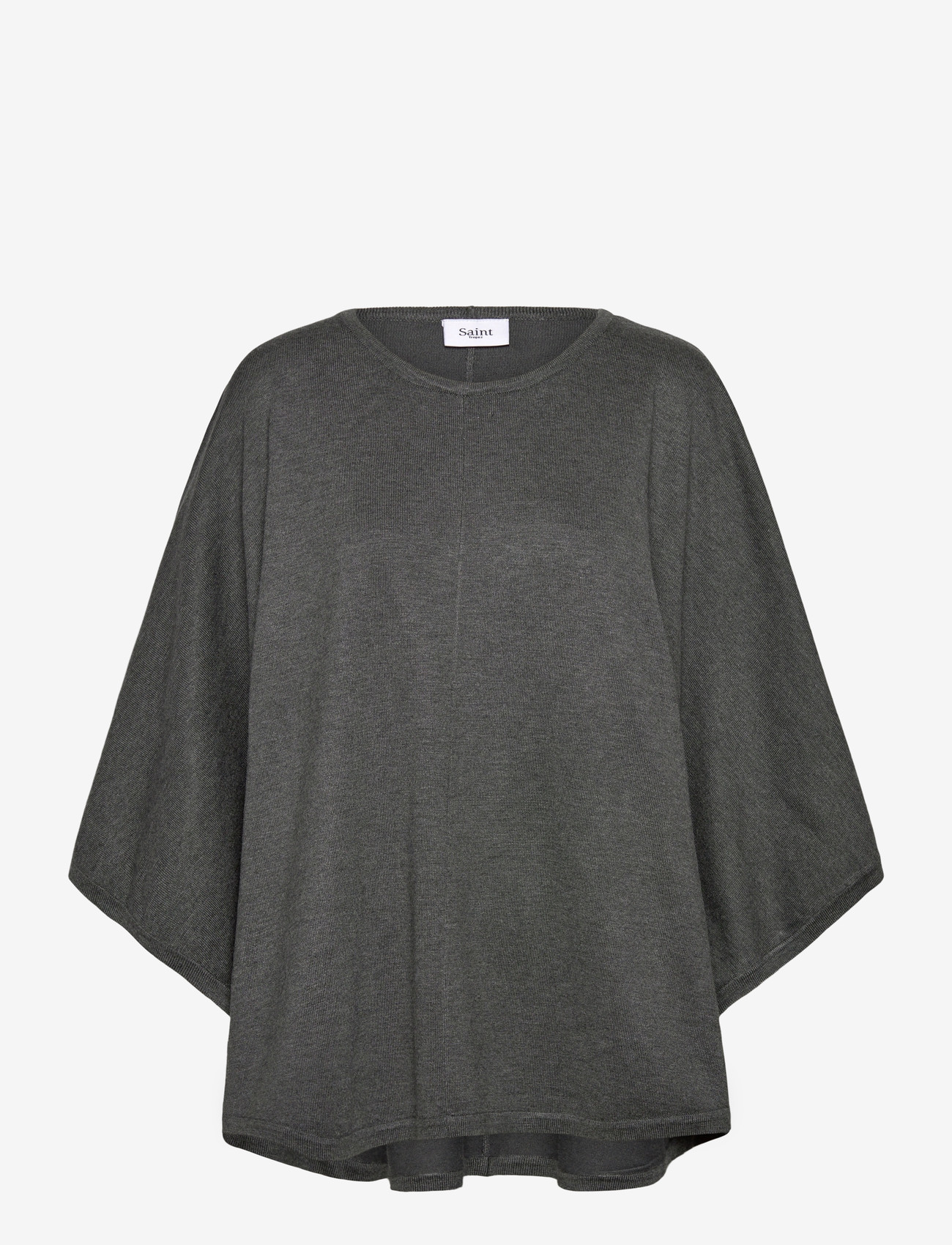 Saint Tropez - BilliSZ Poncho - ponchos & capes - grey iron melange - 0