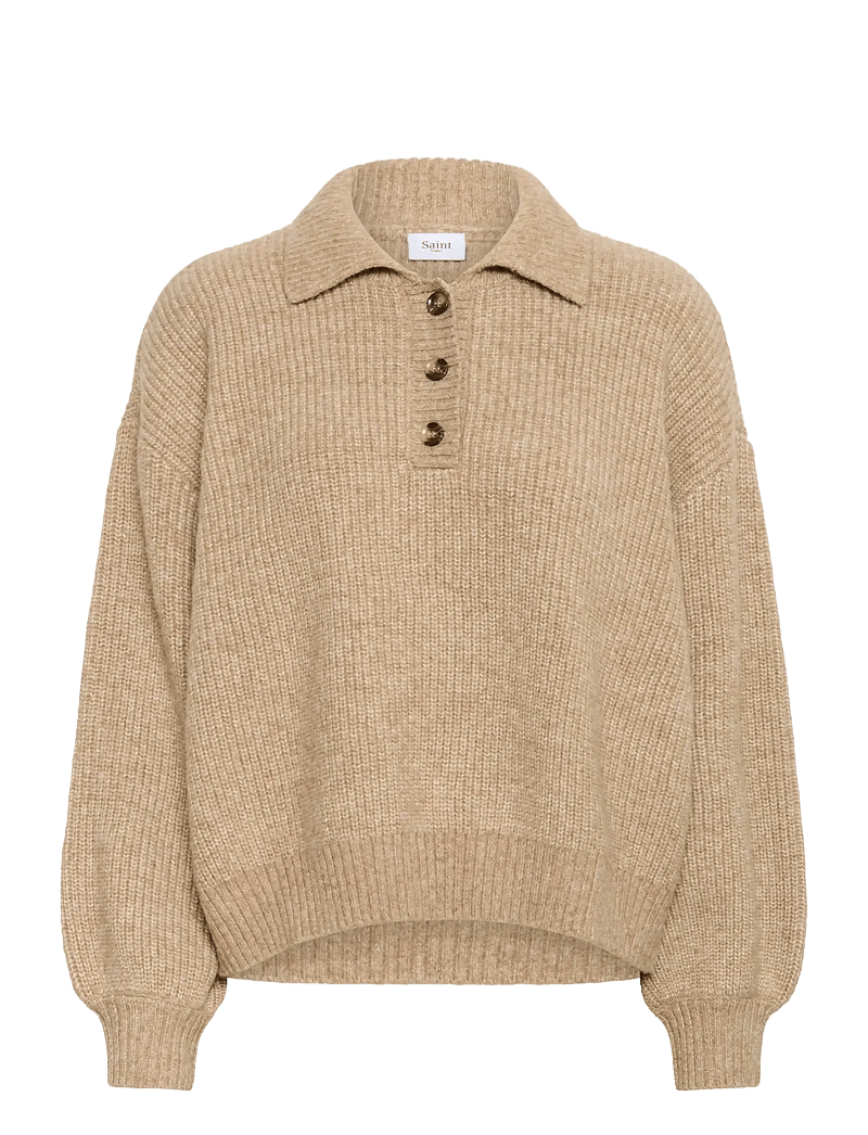 Saint Tropez - OttolineSZ Polo Pullover - pullover - tannin melange - 1