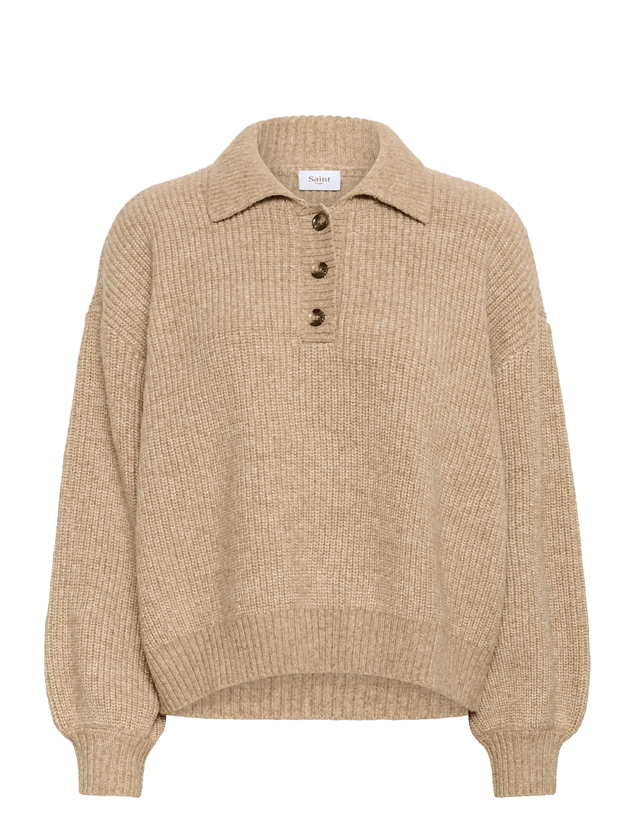 Saint Tropez - OttolineSZ Polo Pullover - pullover - tannin melange - 1